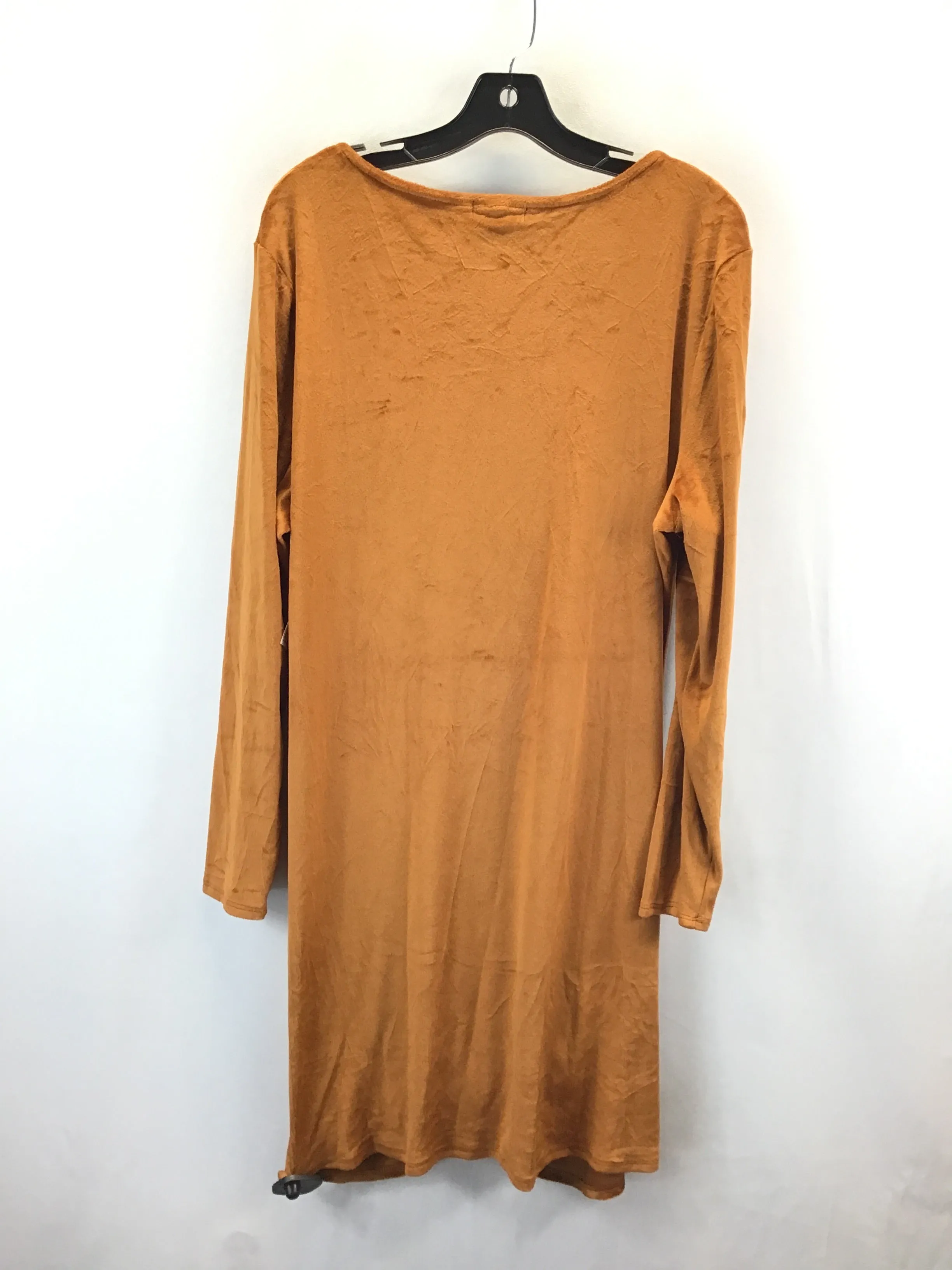 Dress Casual Midi By Derek Heart In Camel, Size: 2x