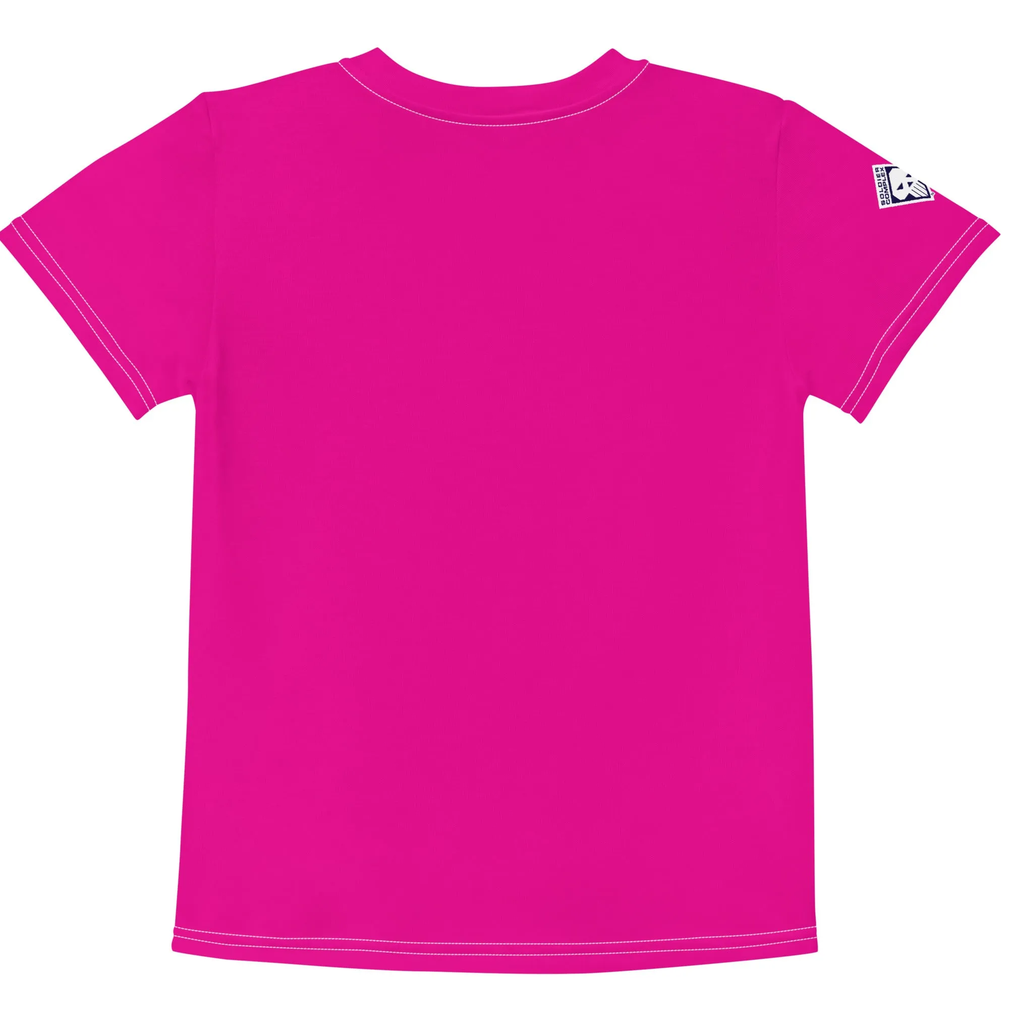 Dynamic Comfort: Boy's Short Sleeve Classic Jiu-Jitsu Rash Guard - Hollywood Cerise