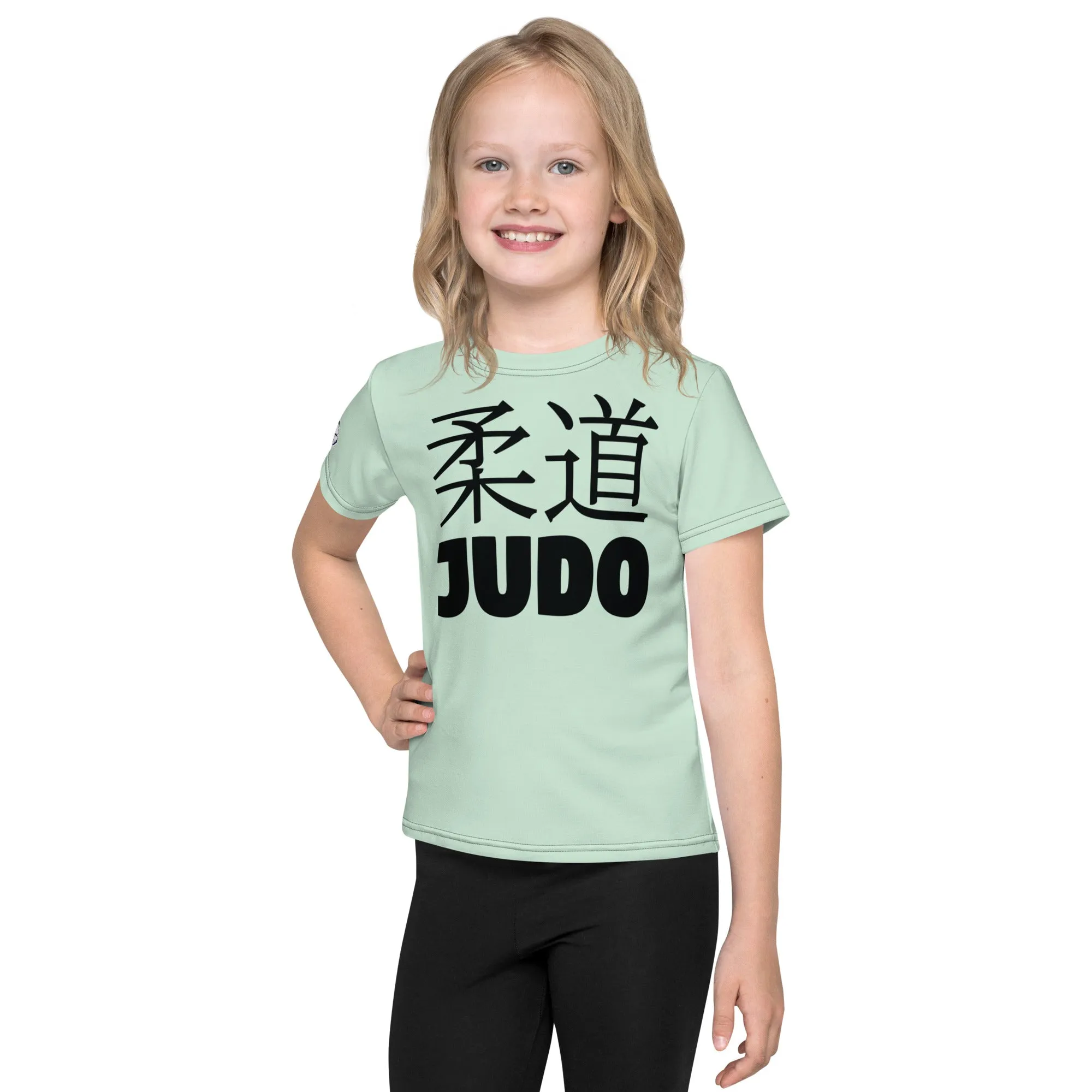 Dynamic Movement: Girl's Short Sleeve Classic Judo Rash Guard - Surf Crest Alt