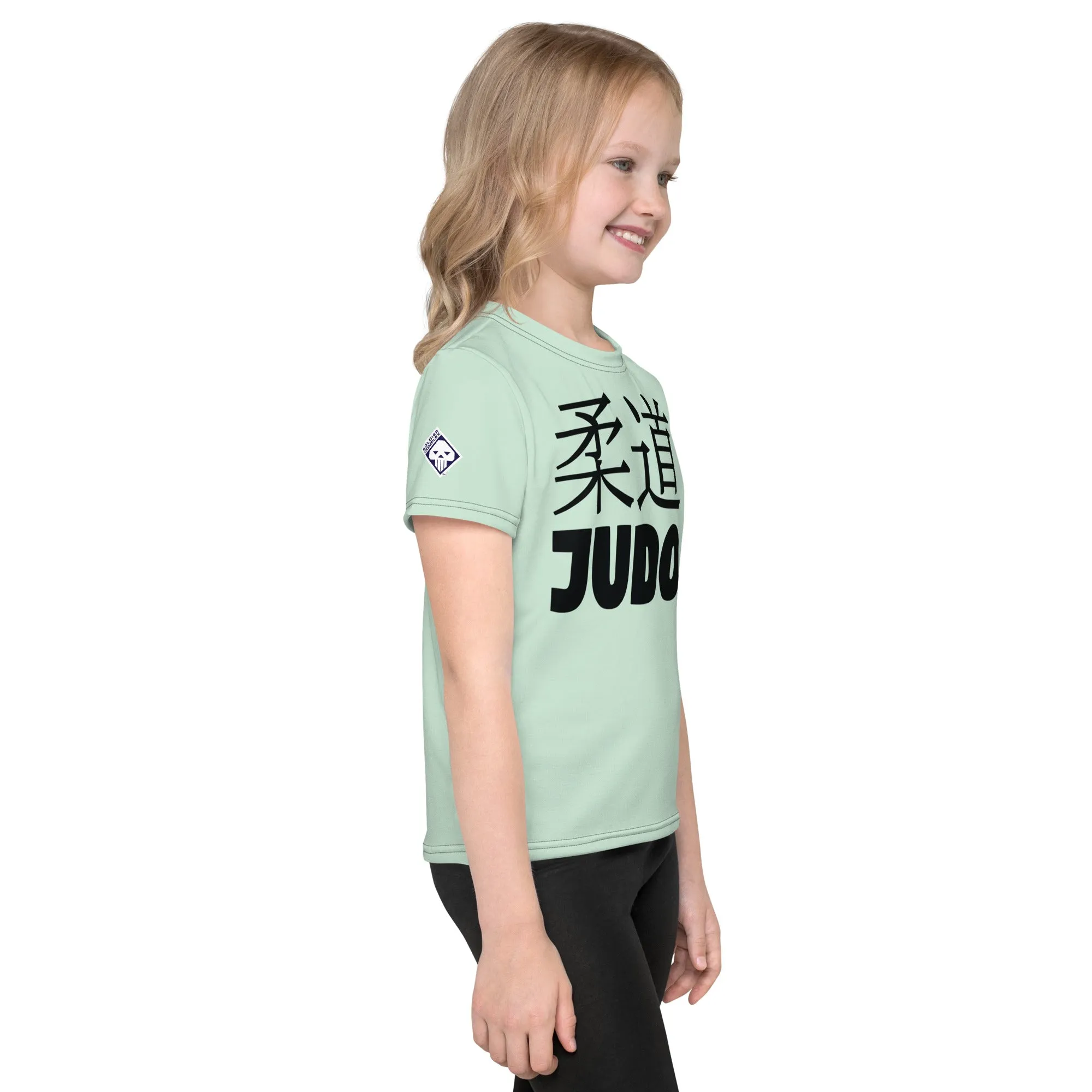 Dynamic Movement: Girl's Short Sleeve Classic Judo Rash Guard - Surf Crest Alt