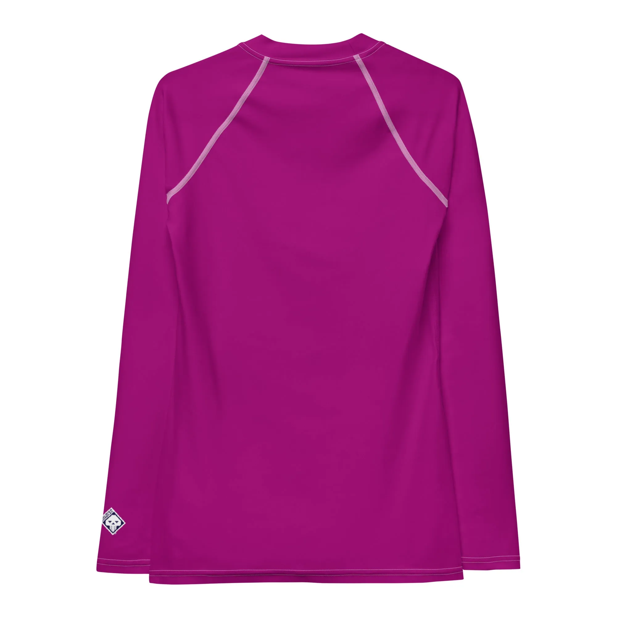 Effortless Chic: Solid Color Rash Guard for Women - Fresh Eggplant