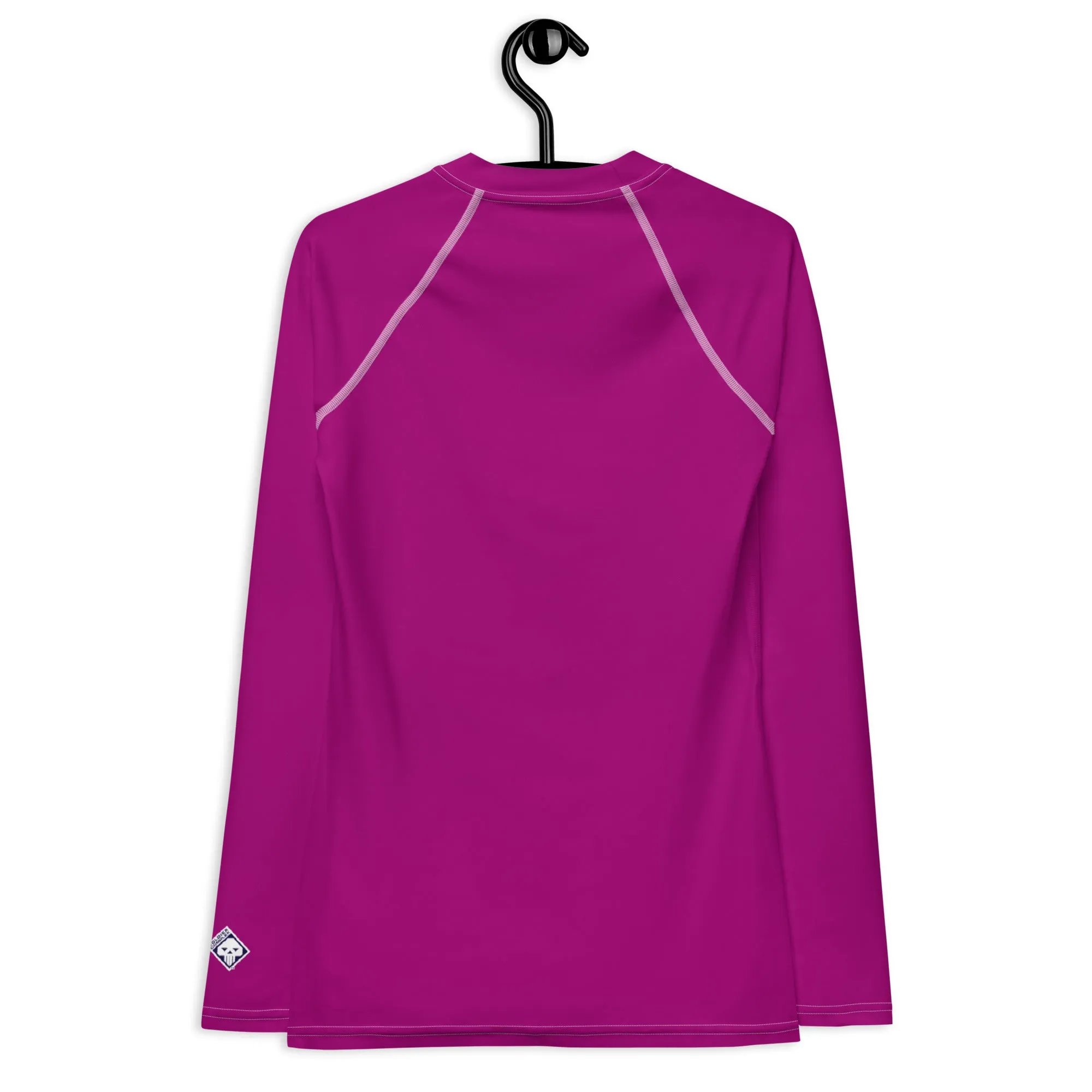 Effortless Chic: Solid Color Rash Guard for Women - Fresh Eggplant