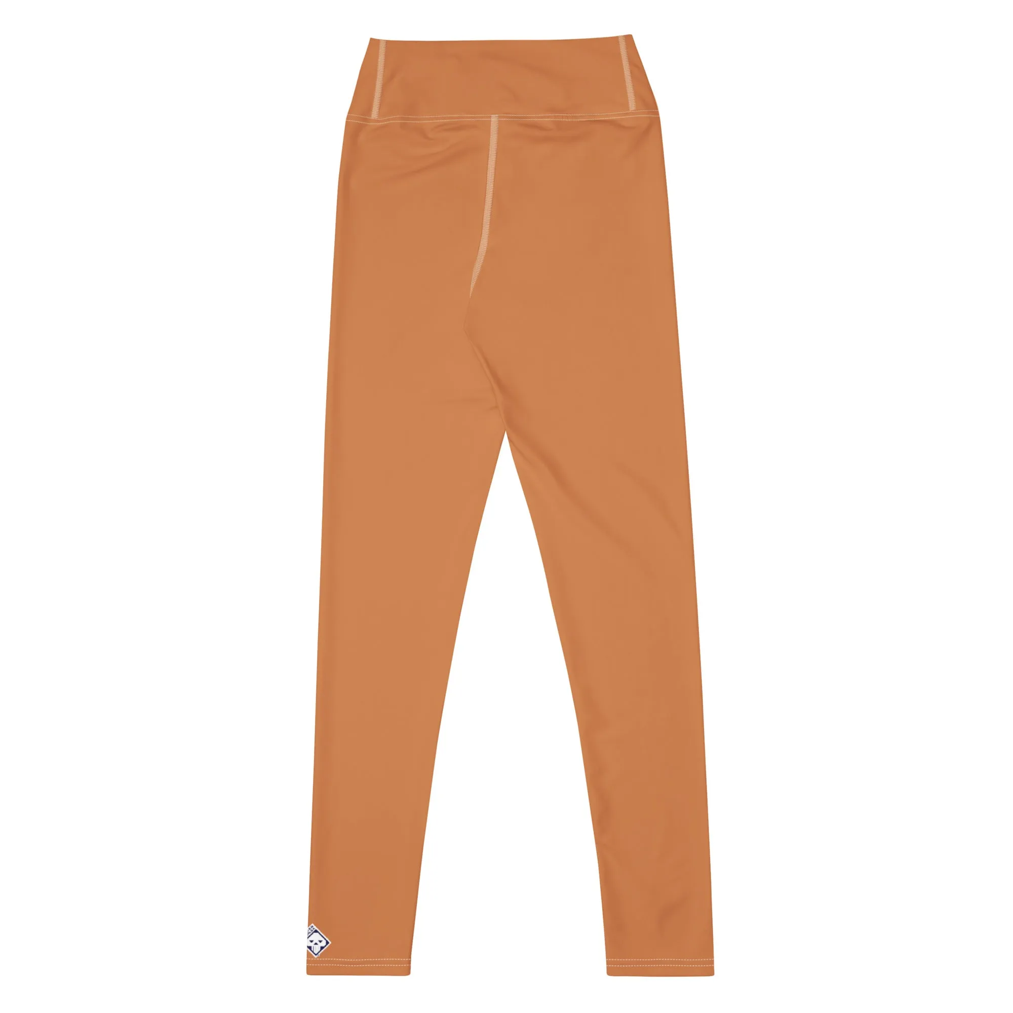 Effortless Movement: Women's Solid Color Yoga Pants - Raw Sienna