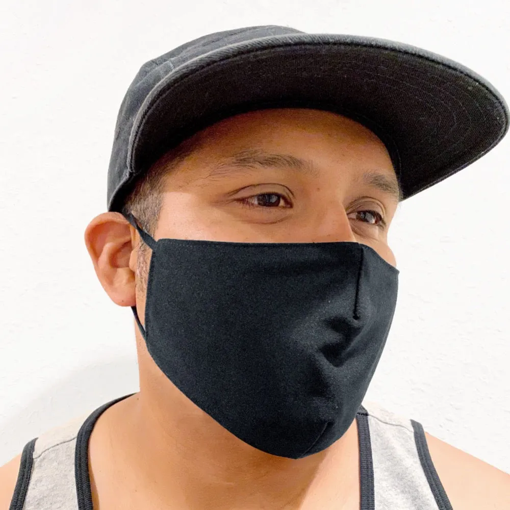 Face Mask Solid Black - FINAL SALE