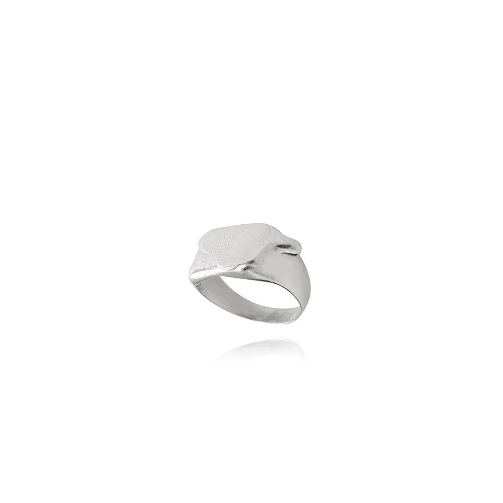 Fingerprints Silver Ring