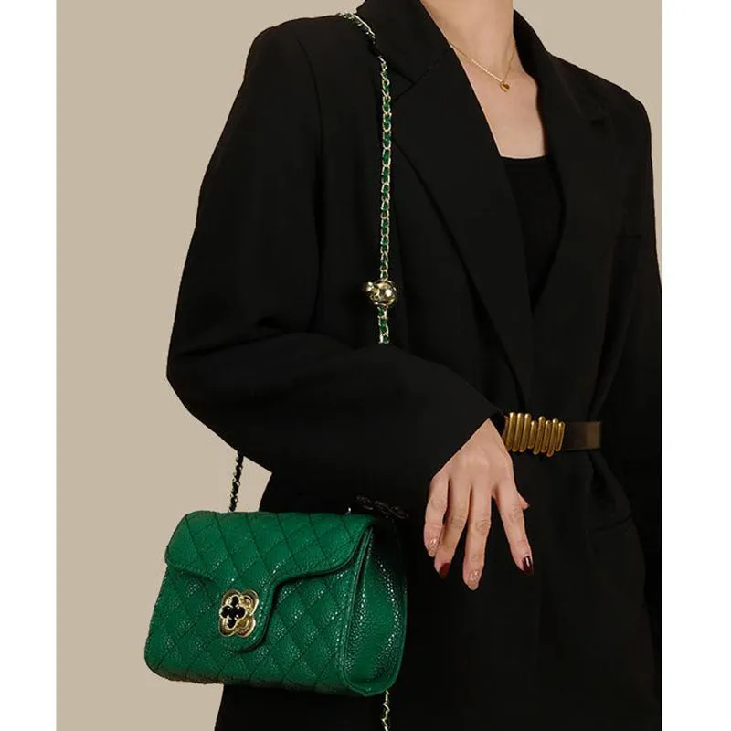 Flap Quilted High Quality Gold Chain Strap Shoulder Bag For Women