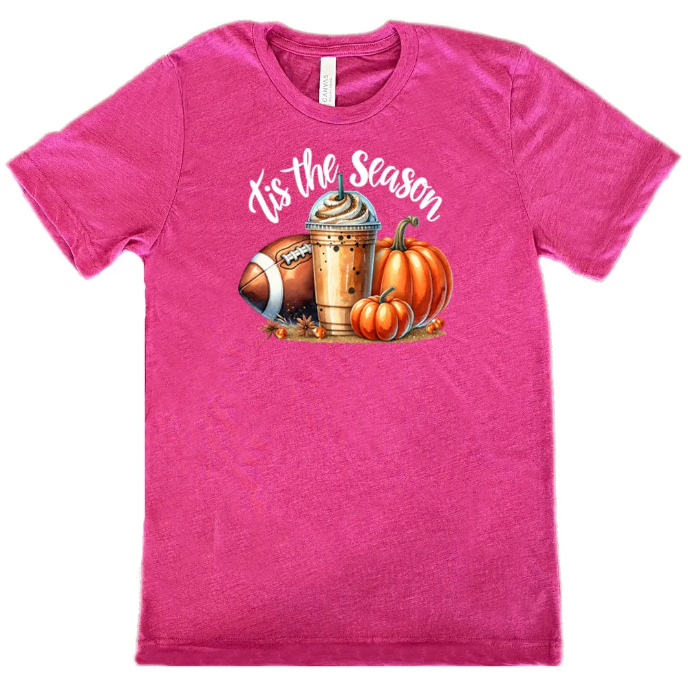 Football Coffee Tis The Season Shirt Unisex