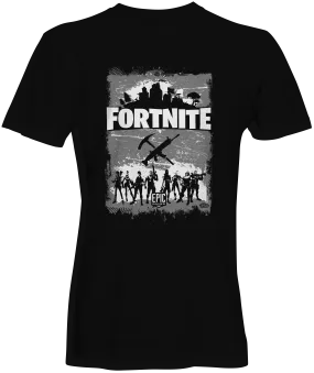 Fortnite Winter Unisex Crew Neck T-shirts-McQueen Graphics