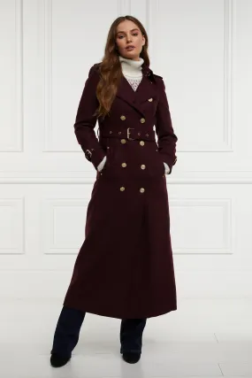 Full Length Marlborough Trench Coat (Mulberry)