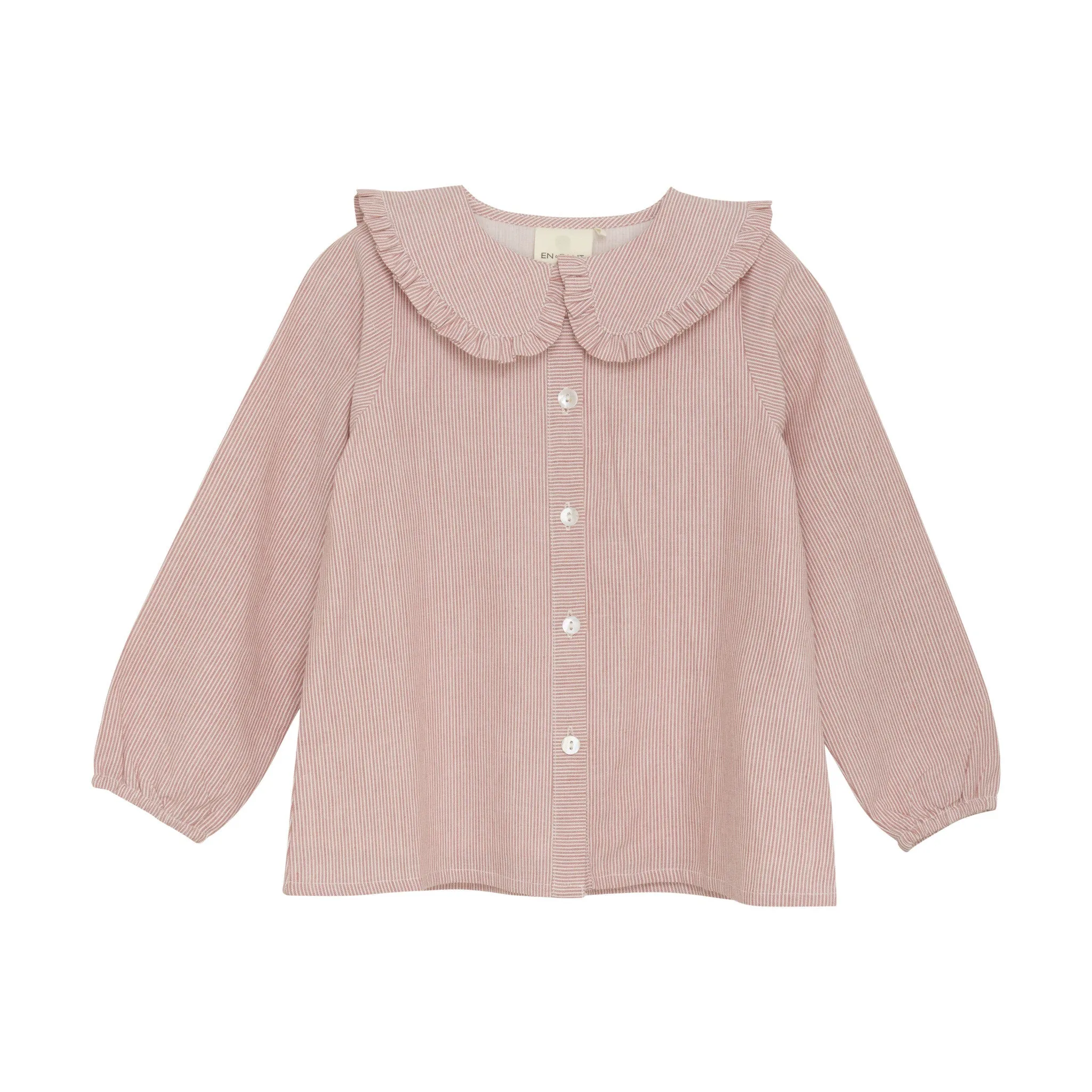 Girl's Shirt Stripe - Old Rose