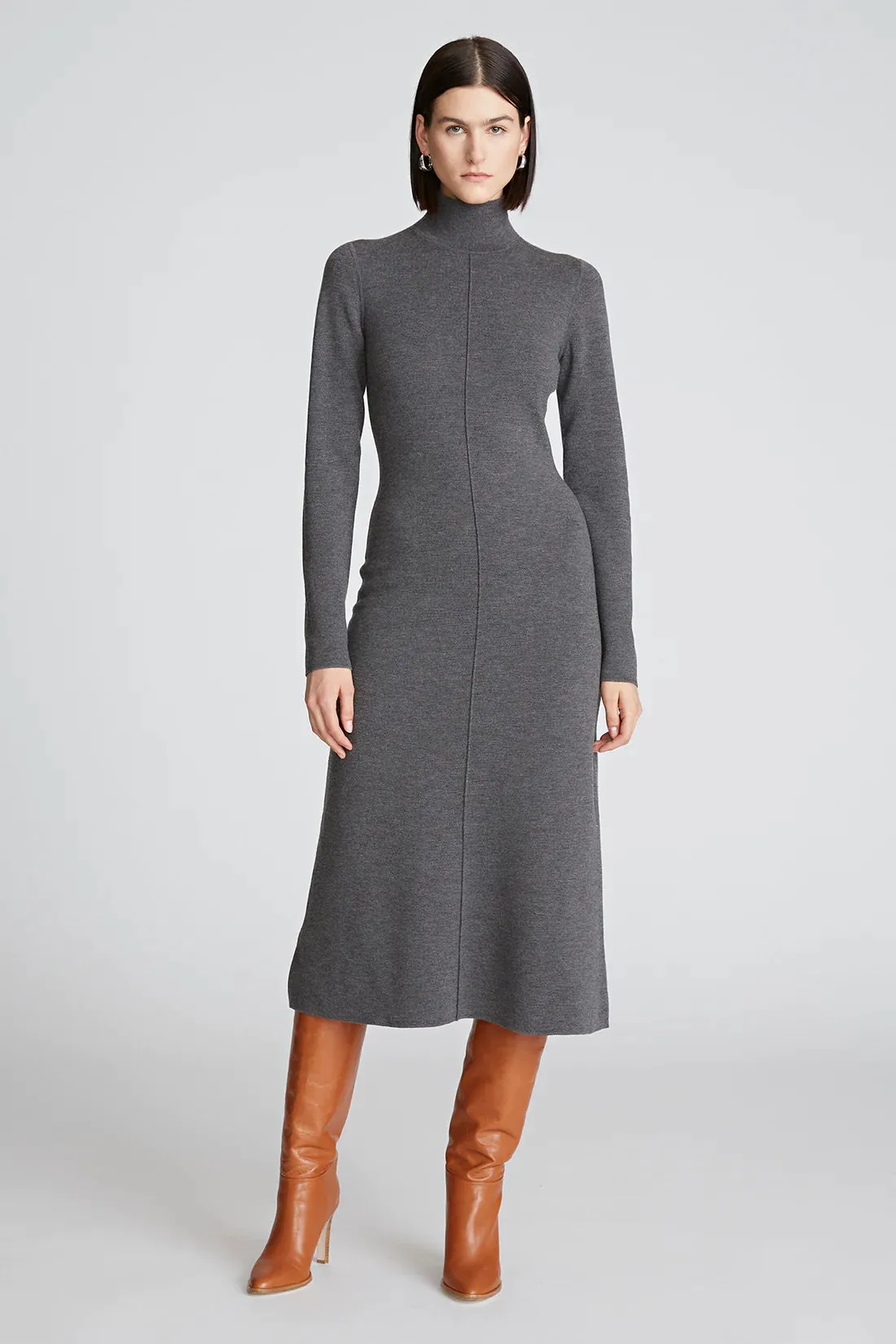 Halston Wool "Shelby Dress" (L)