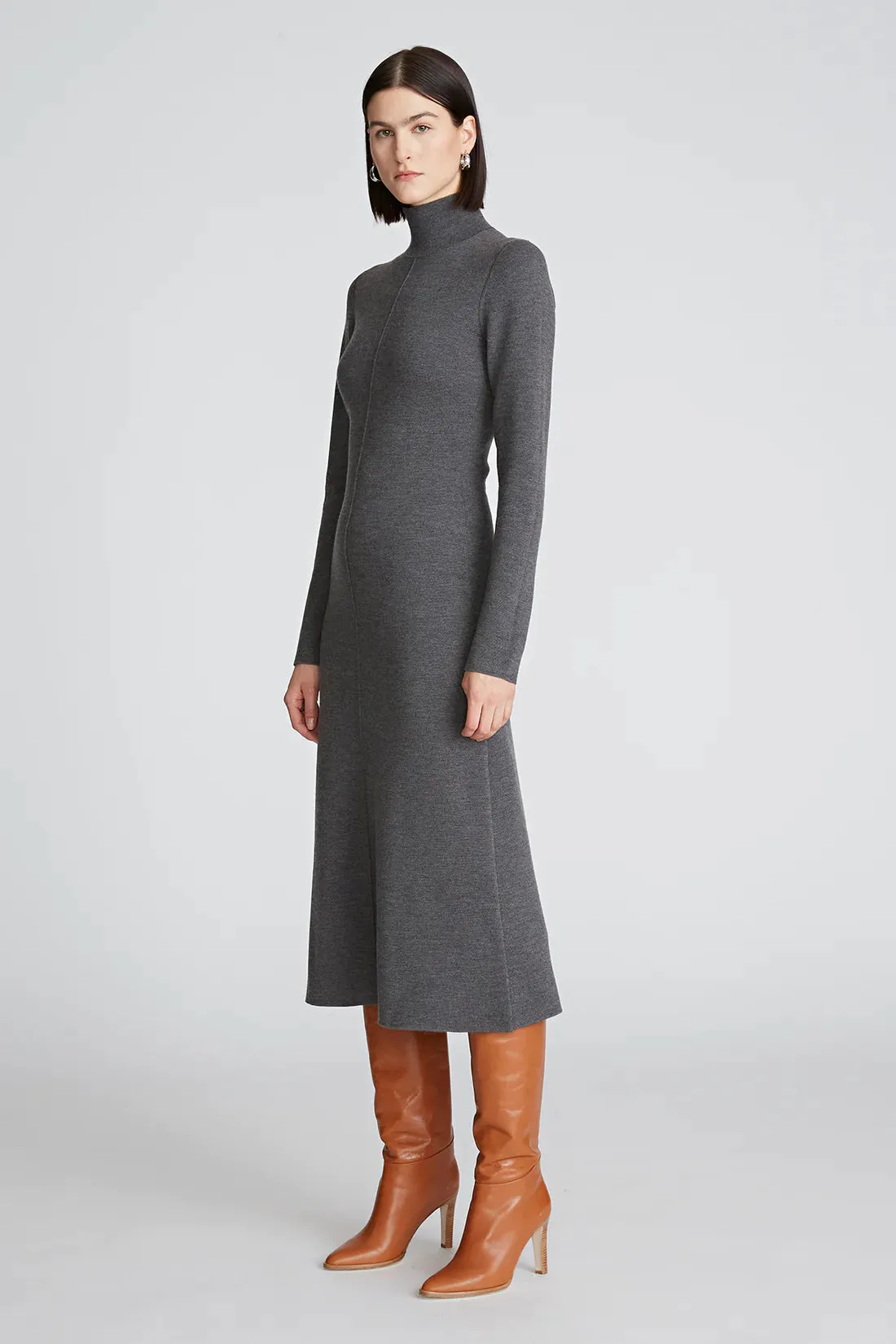 Halston Wool "Shelby Dress" (L)