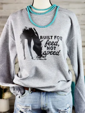 Heather Gray Built For Feed Pullover Sweatshirt