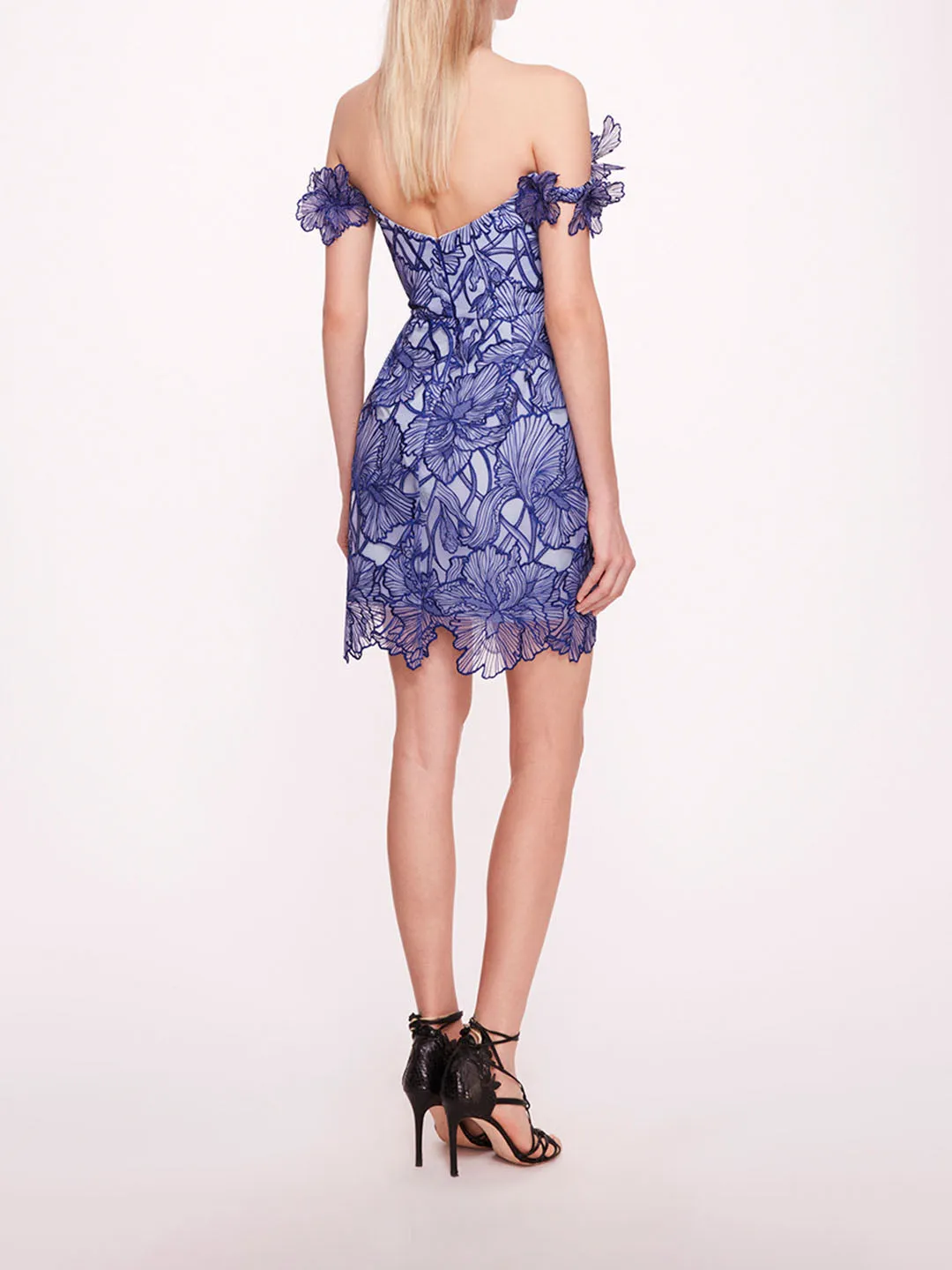 Iris Cutwork Mini Dress