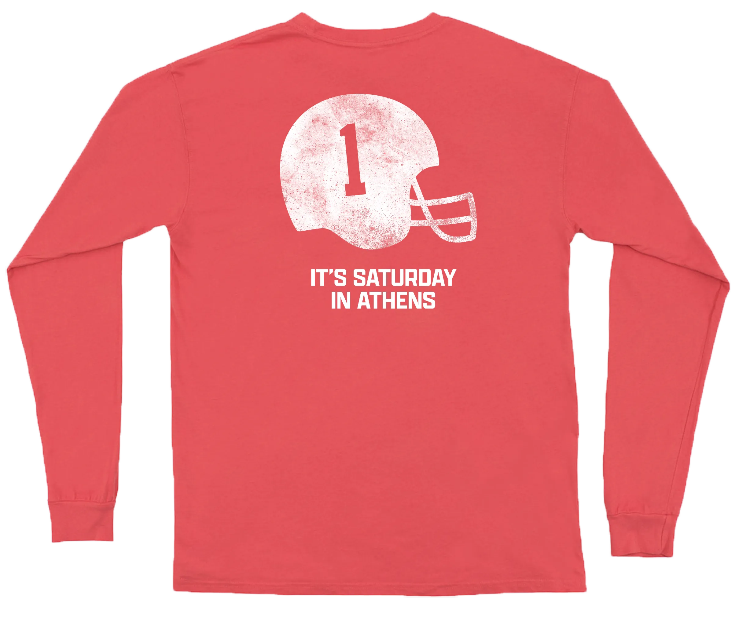 It's Saturday In Athens Long Sleeve Pocket Tee