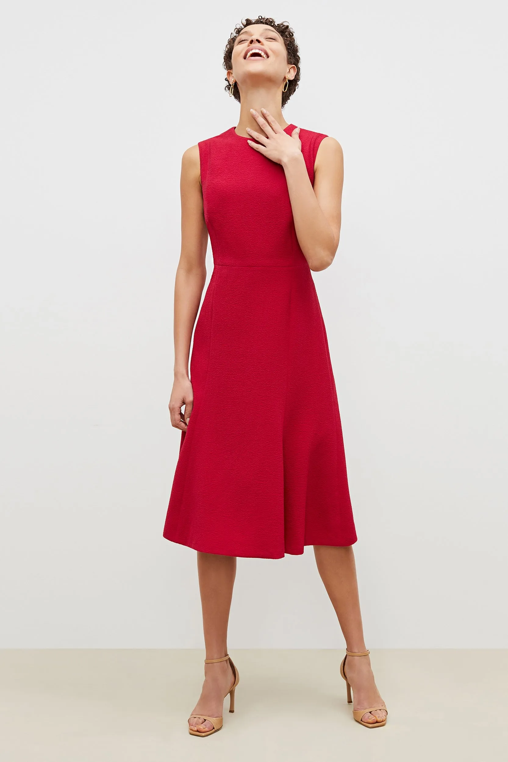 Jane Dress - Staccato :: Hibiscus