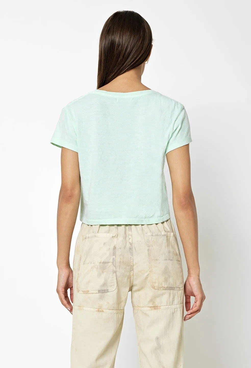 Jersey Cropped Tee / Mint