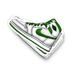 Jordan 1 "White Green" Sneaker Sticker