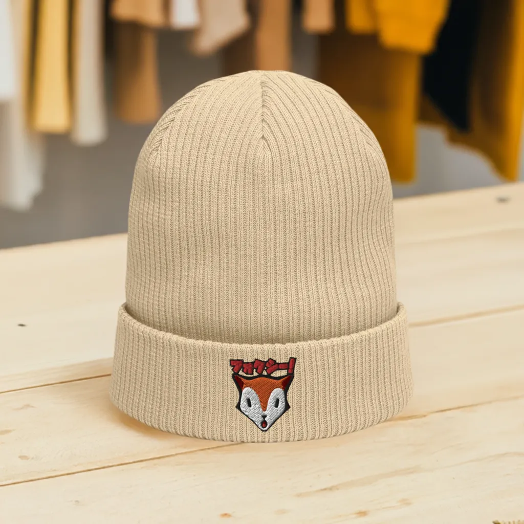 Karma Ace: Foxie! - Organic ribbed beanie