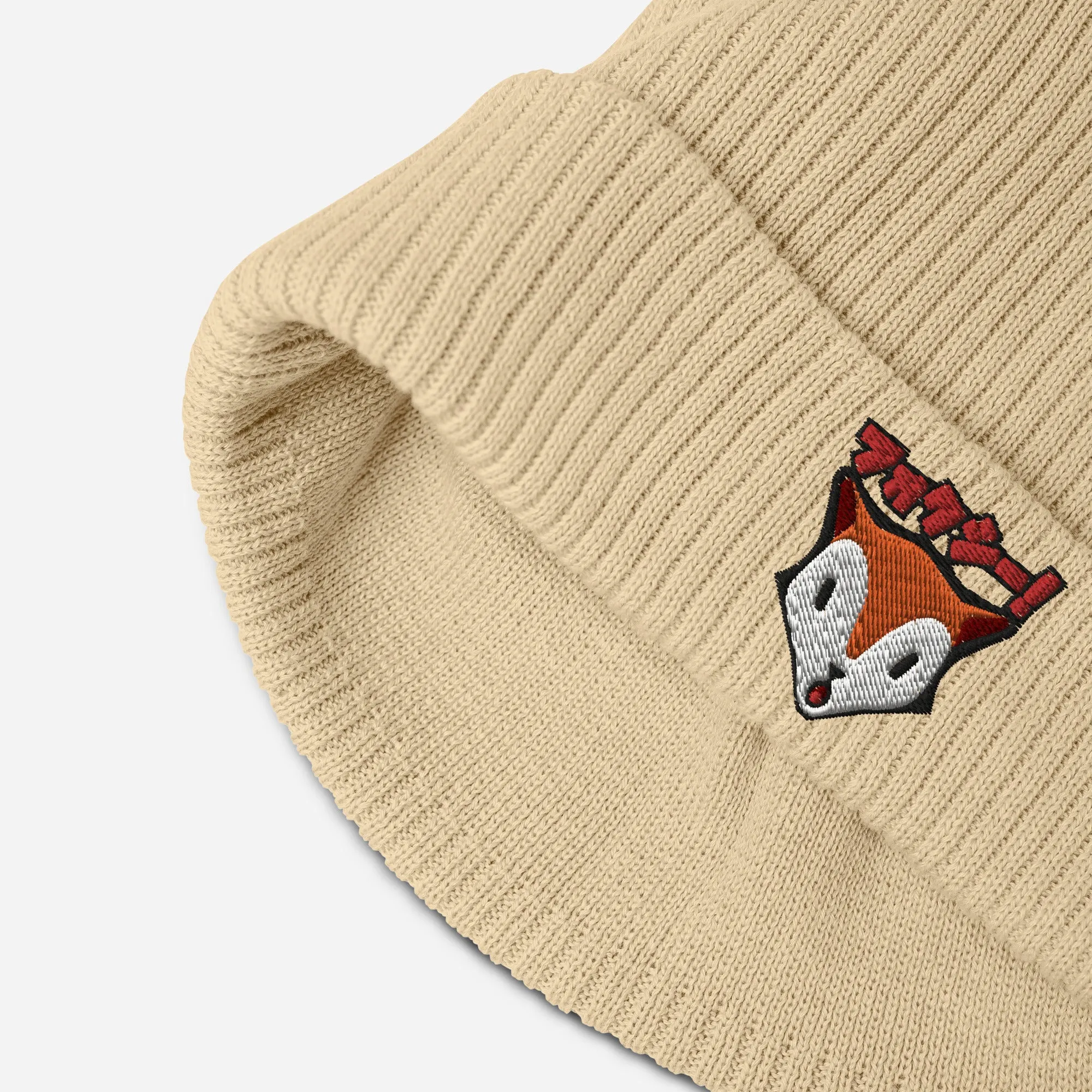 Karma Ace: Foxie! - Organic ribbed beanie