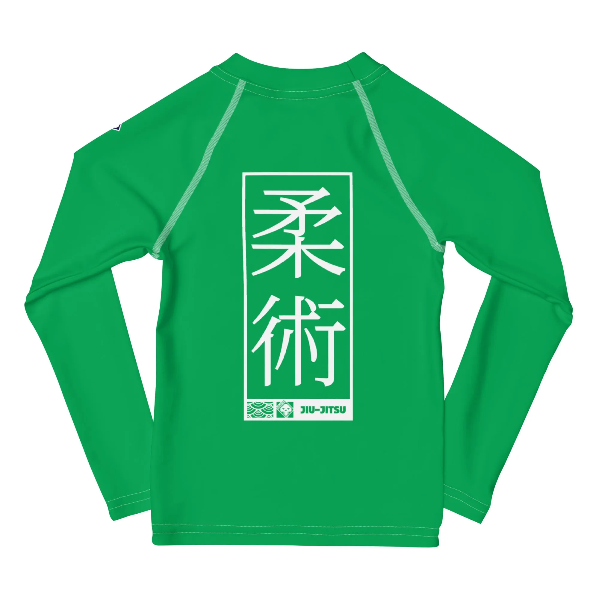 Kid's Boys Long Sleeve BJJ Rash Guard Jiu-Jitsu 009 - Jade