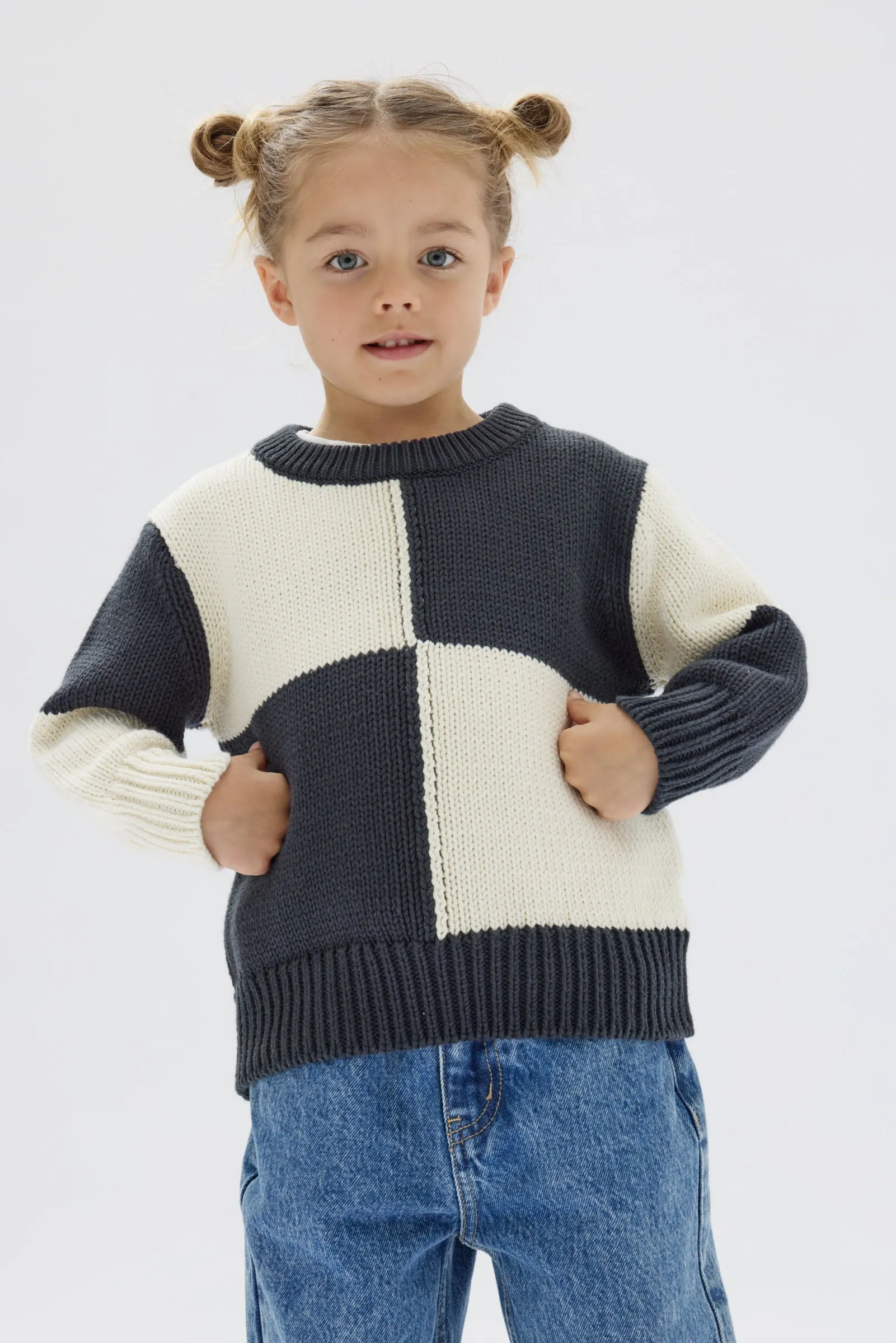 Kids Checker Knit