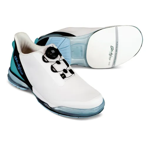 KR Strikeforce TPC Hype Unisex Right Hand Wide White/Black/Sky Bowling Shoes