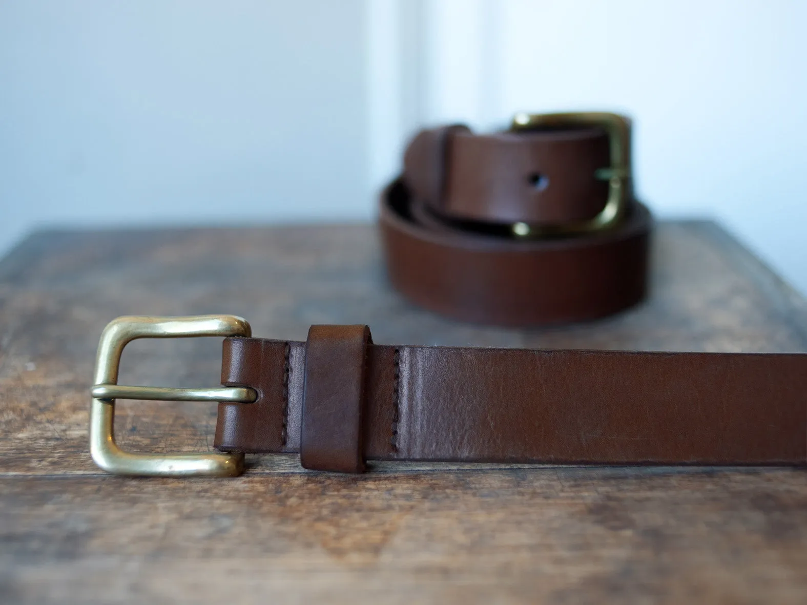 LEATHER BELT - CIGAR