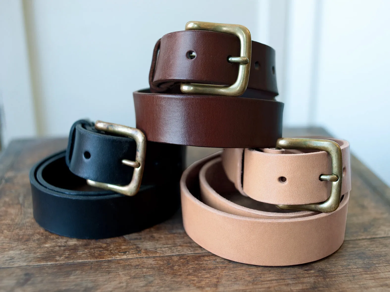 LEATHER BELT - CIGAR