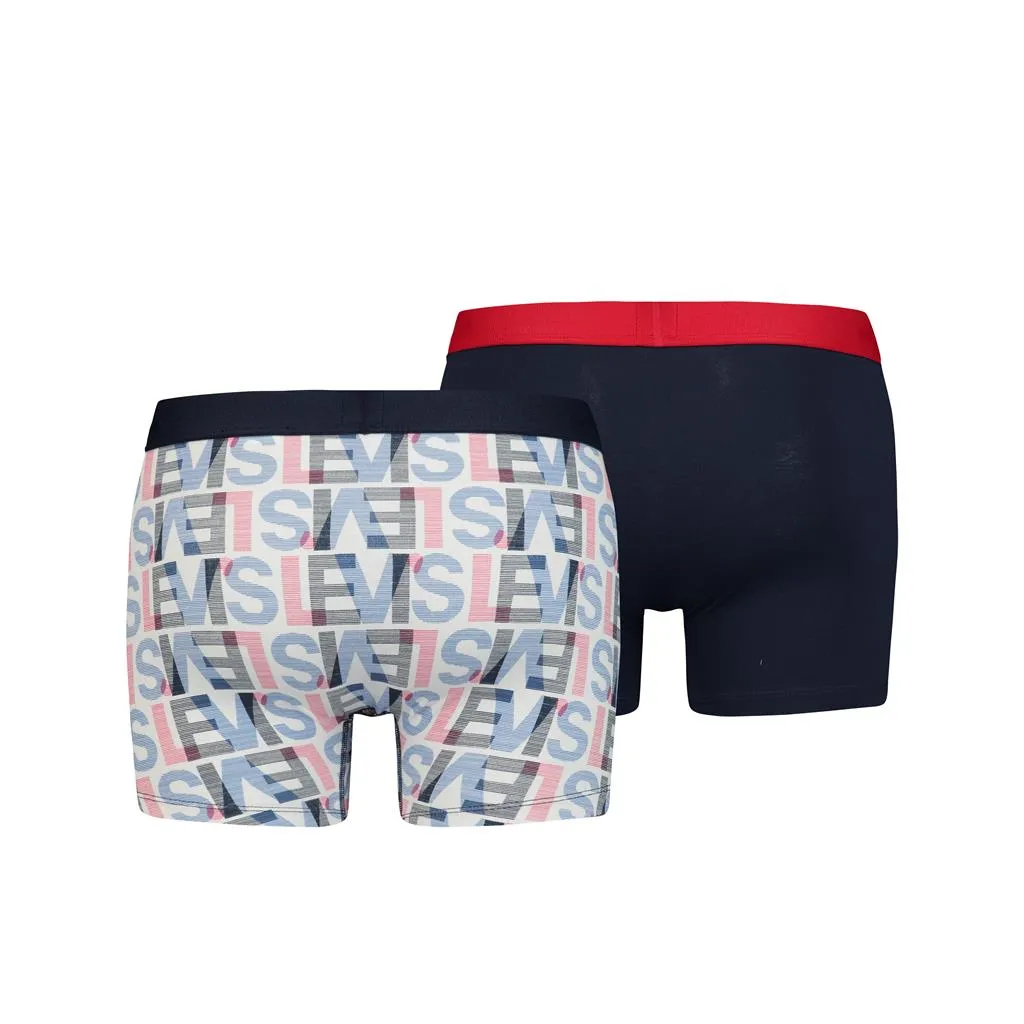 Levi's Mens 'All Over Logo' Boxer Brief/ Shorts (2-Pack)