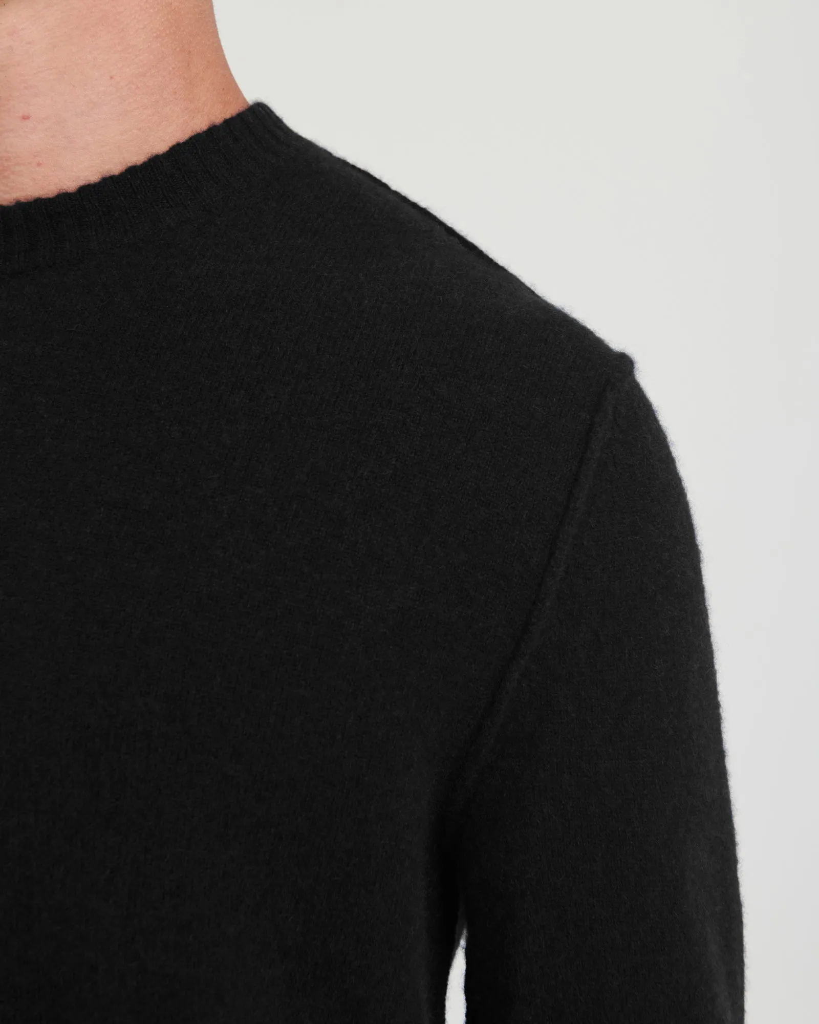 Lightweight Reversible Cashmere Crewneck Sweater