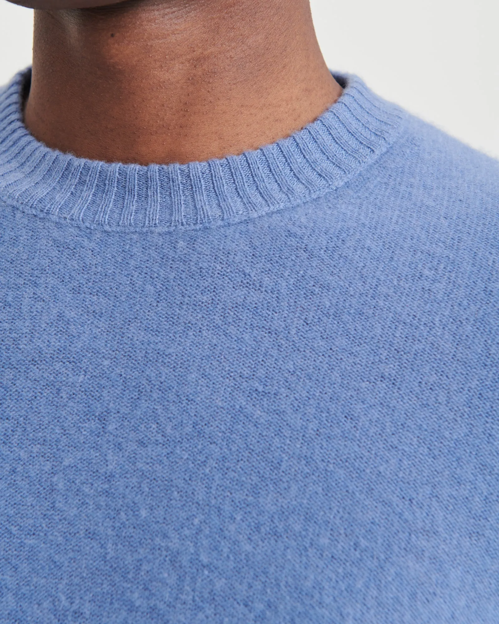 Lightweight Reversible Cashmere Crewneck Sweater