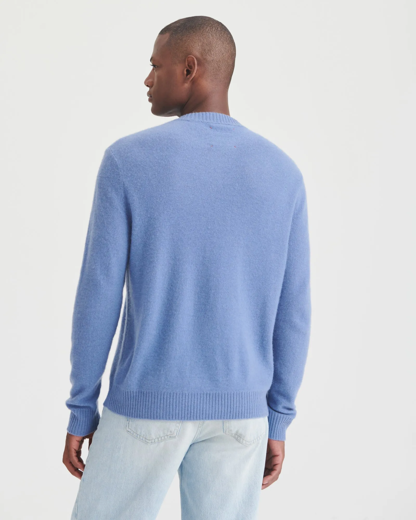 Lightweight Reversible Cashmere Crewneck Sweater