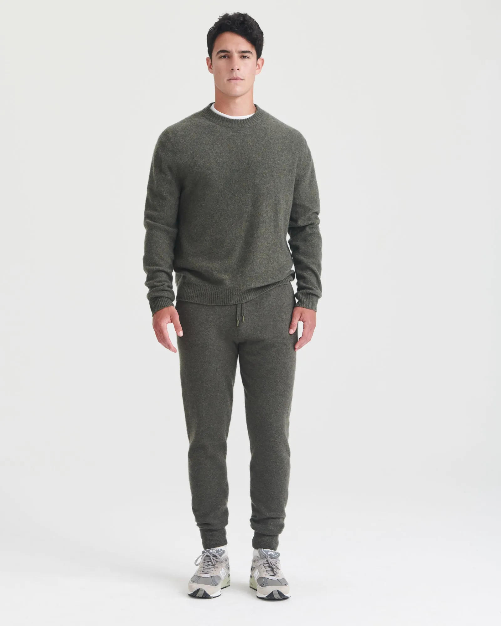 Lightweight Reversible Cashmere Crewneck Sweater