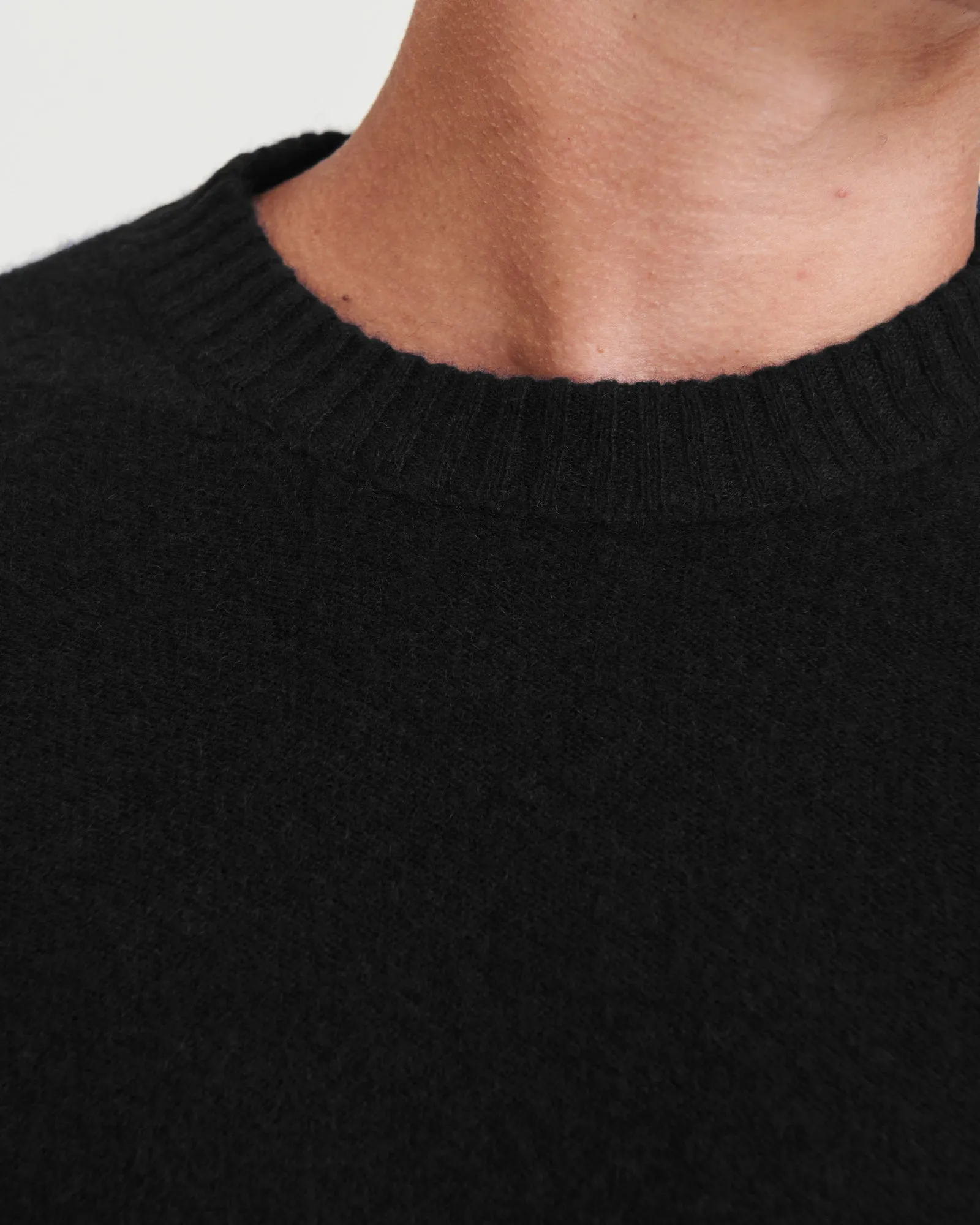 Lightweight Reversible Cashmere Crewneck Sweater