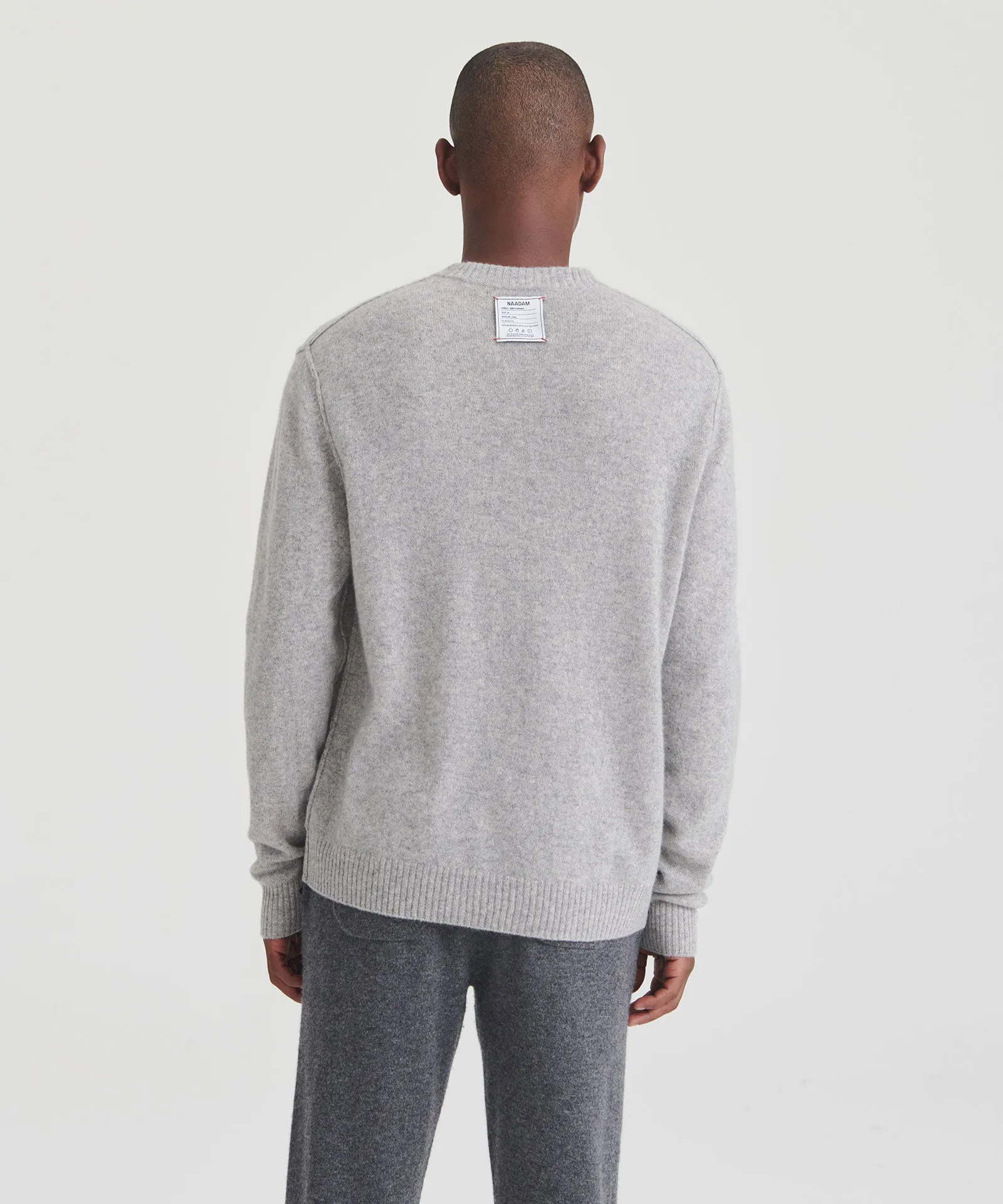 Lightweight Reversible Cashmere Crewneck Sweater