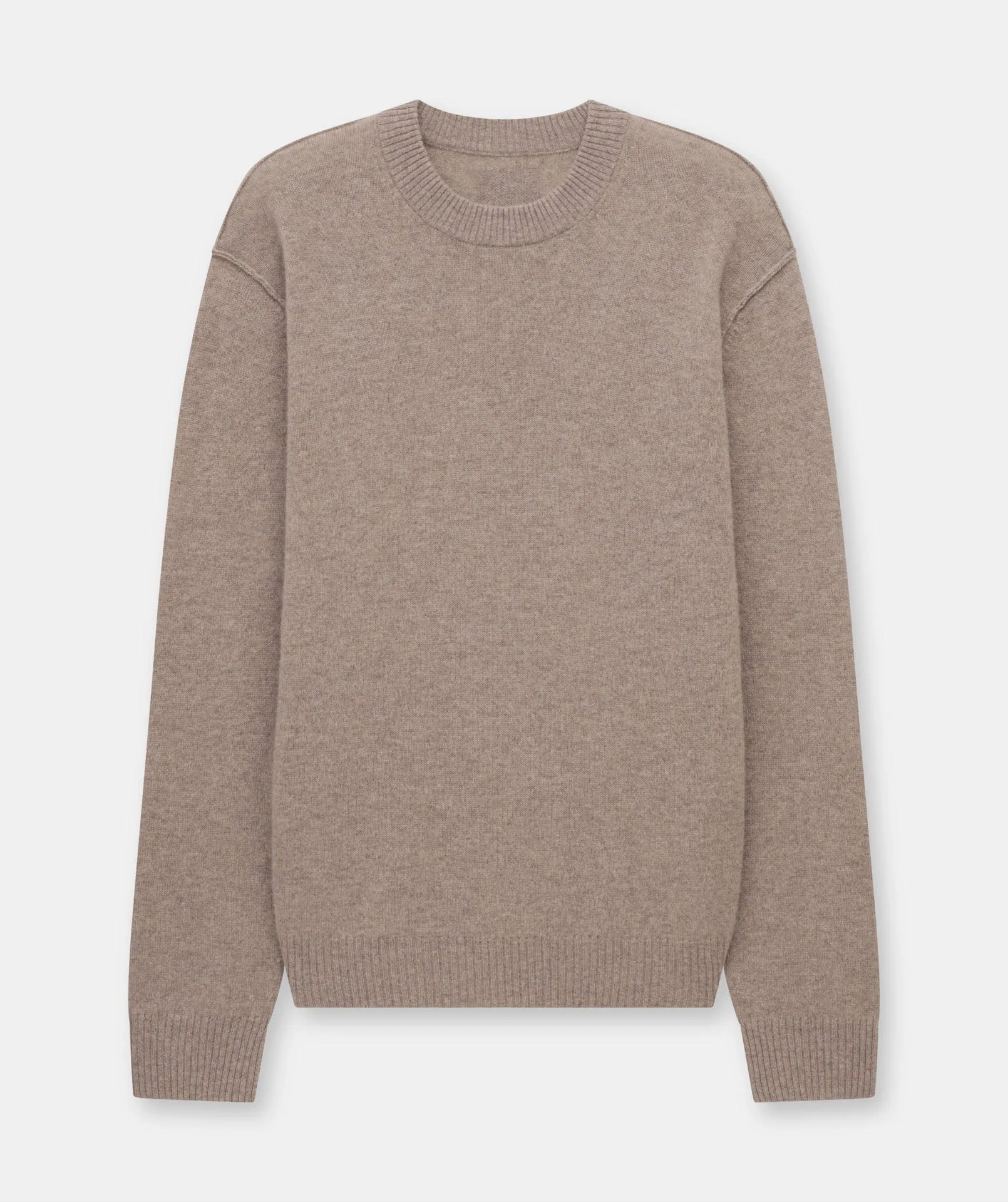 Lightweight Reversible Cashmere Crewneck Sweater