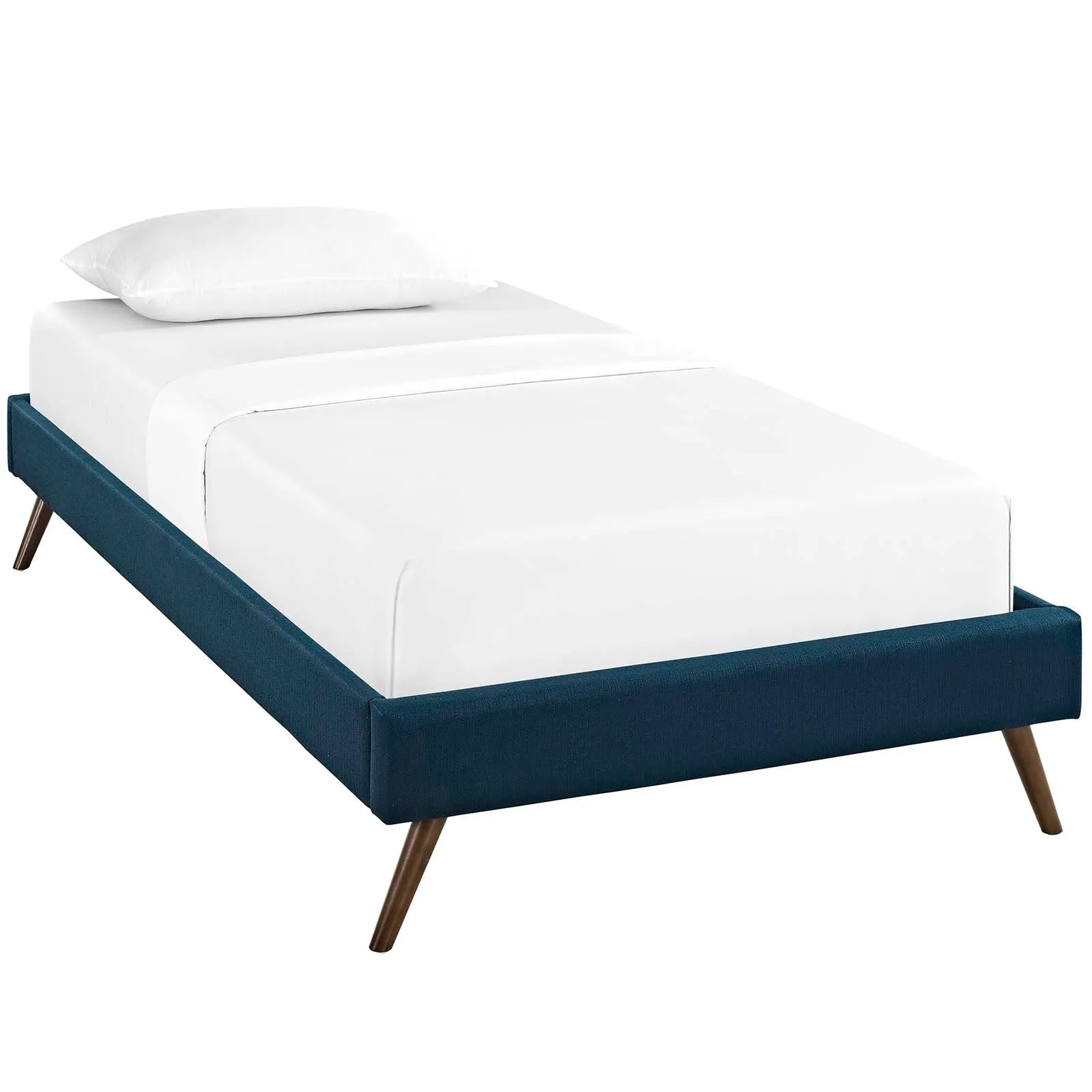 Loryn Fabric Bed Frame with Round Splayed Legs