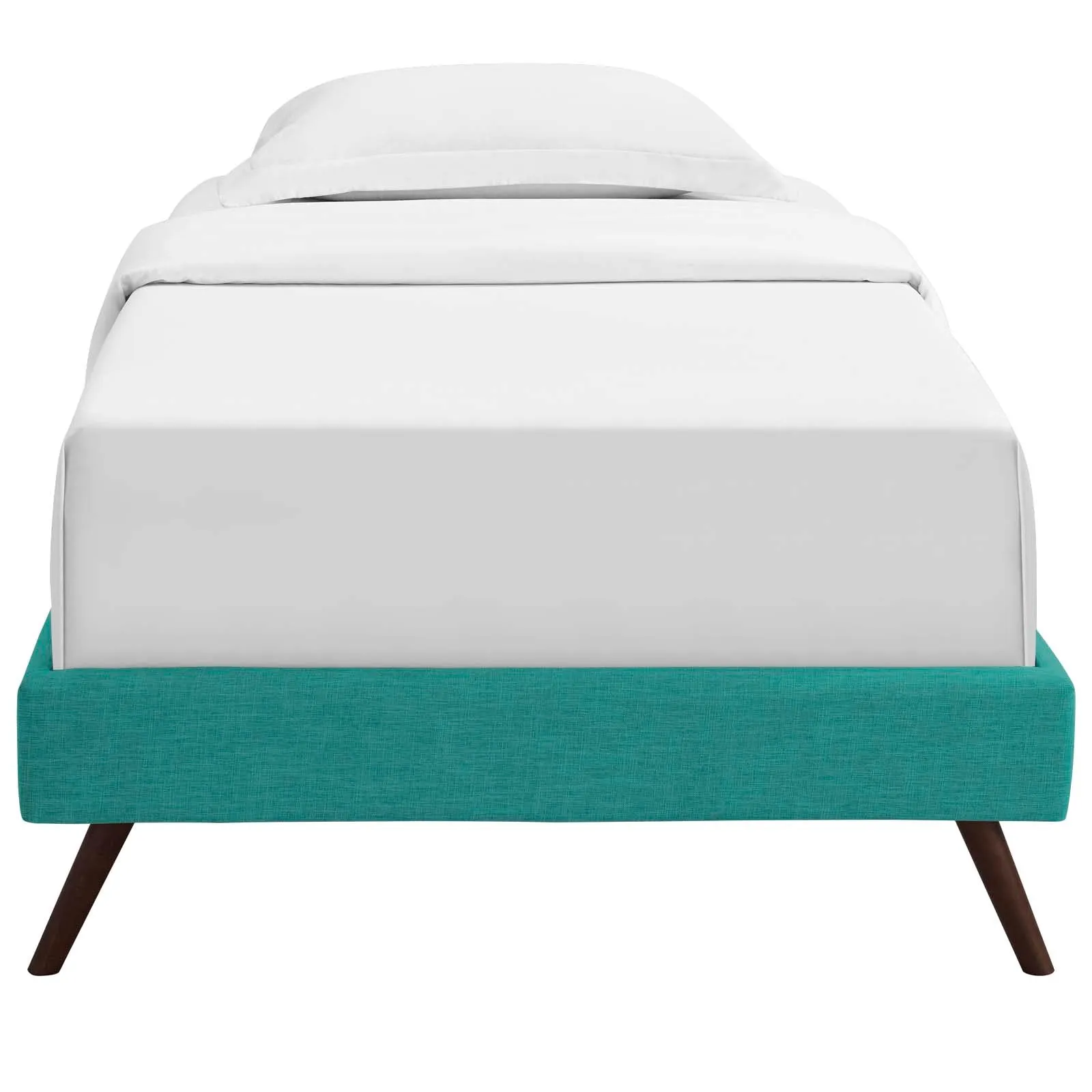 Loryn Fabric Bed Frame with Round Splayed Legs