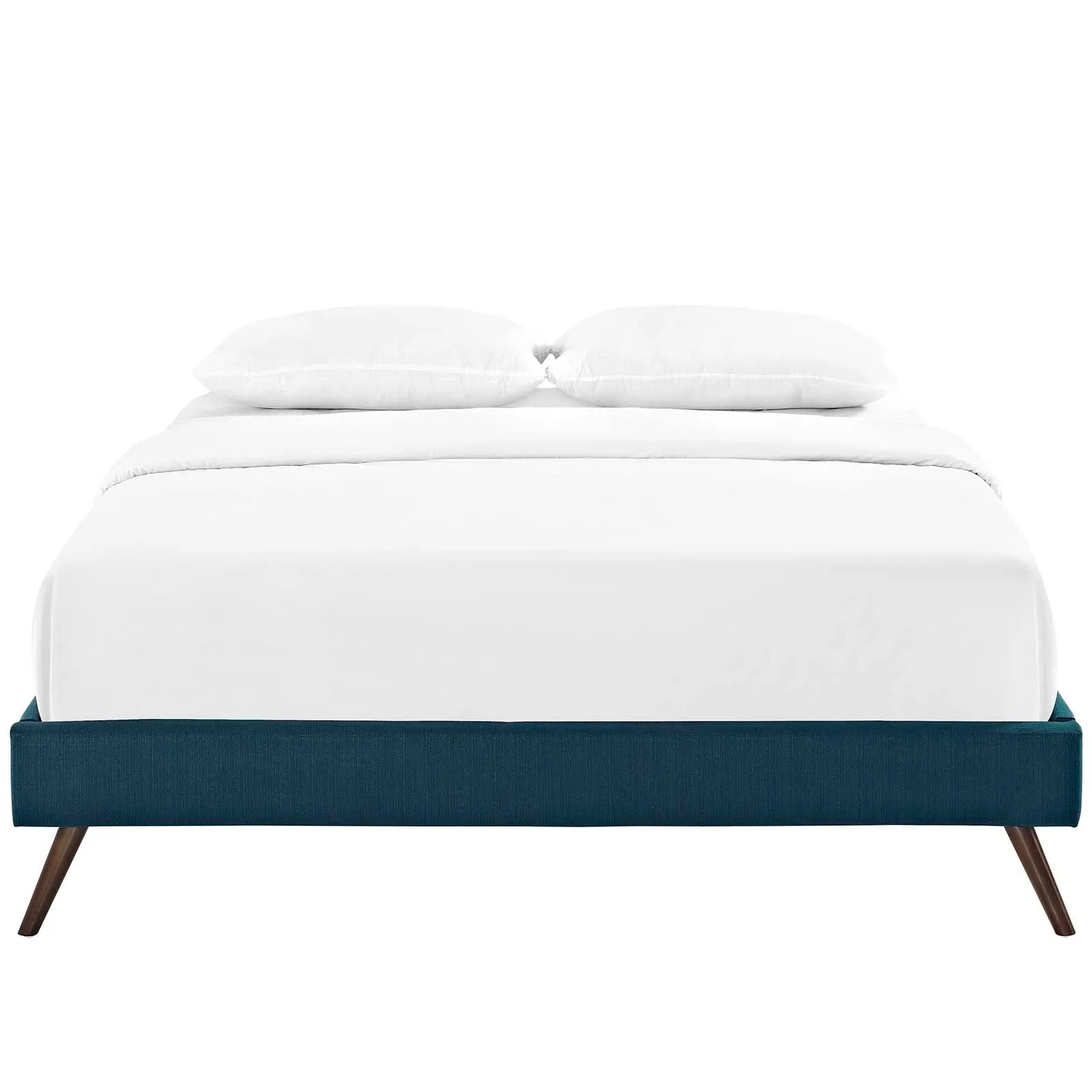 Loryn Fabric Bed Frame with Round Splayed Legs