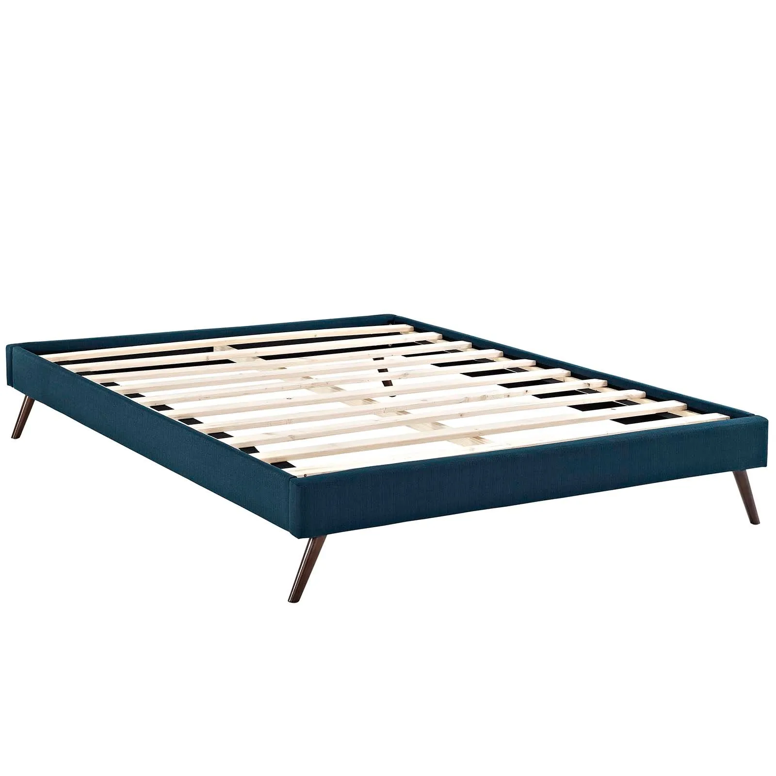 Loryn Fabric Bed Frame with Round Splayed Legs