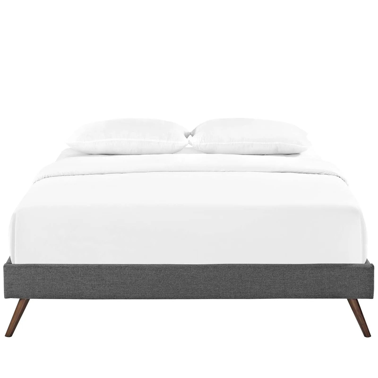 Loryn Fabric Bed Frame with Round Splayed Legs