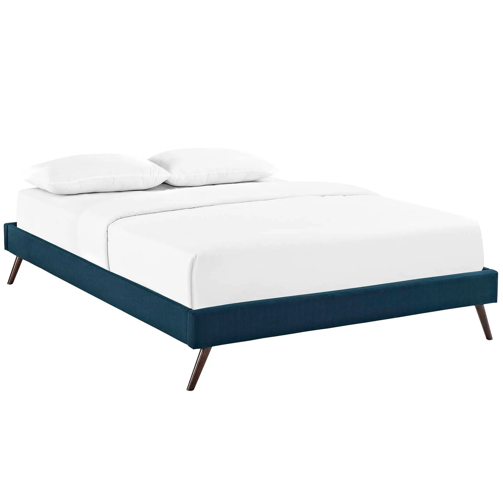 Loryn Fabric Bed Frame with Round Splayed Legs