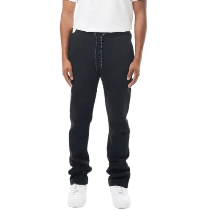 M. Society Stacked Fleece Sweatpants (Black) MS-23708