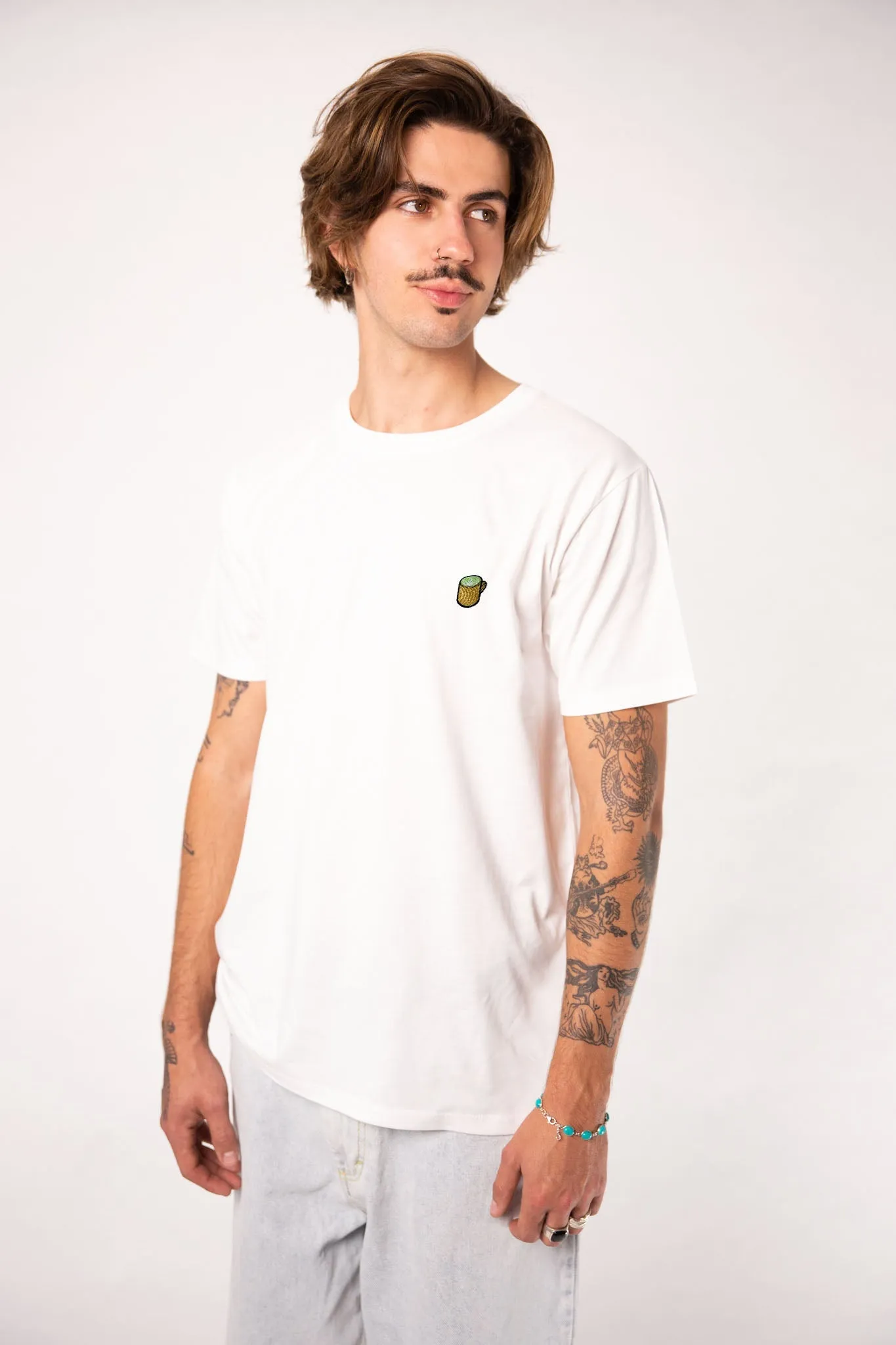 Matcha Latte | Besticktes Organic Bio Baumwoll Unisex T-Shirt