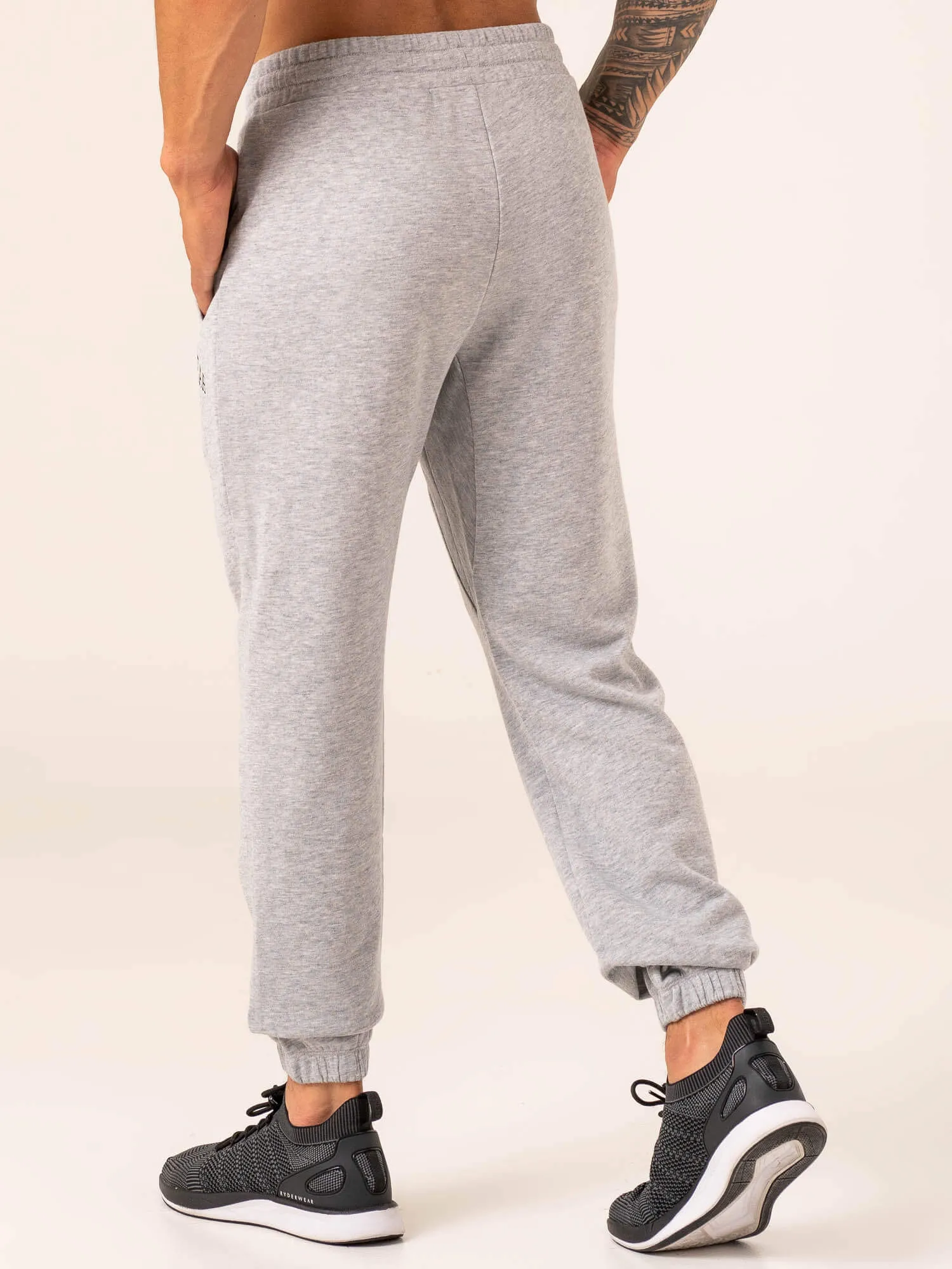 Men's Collegiate Track Pant - Grey Marl