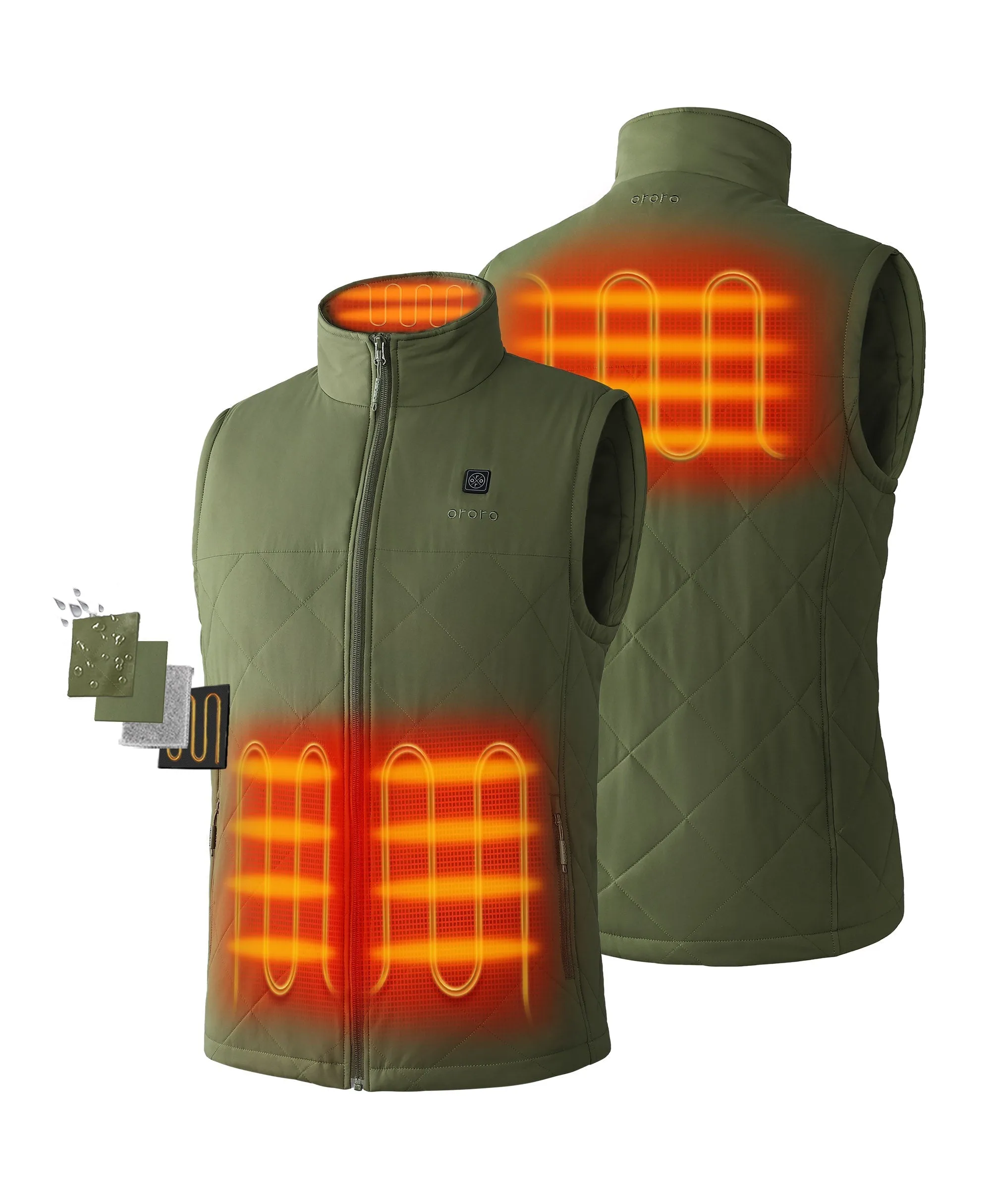 Men's Heated Quilted Vest (Apparel Only)