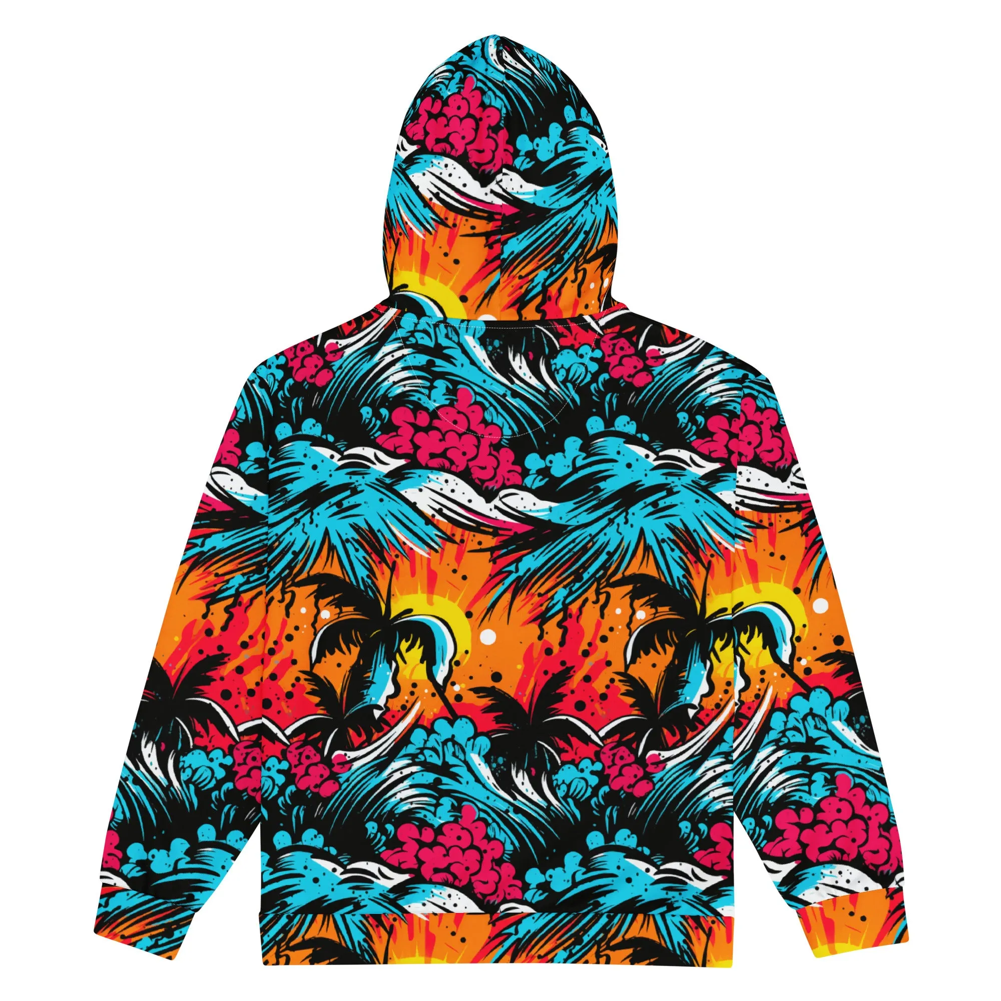 Mens Zip Hoodie - Tropical Adventure 001