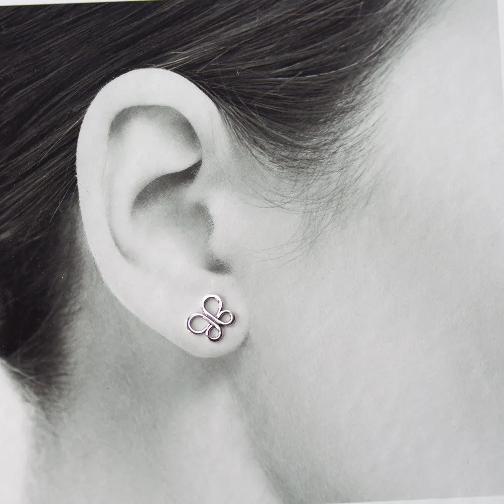 Minimalist Butterfly Stud Earrings