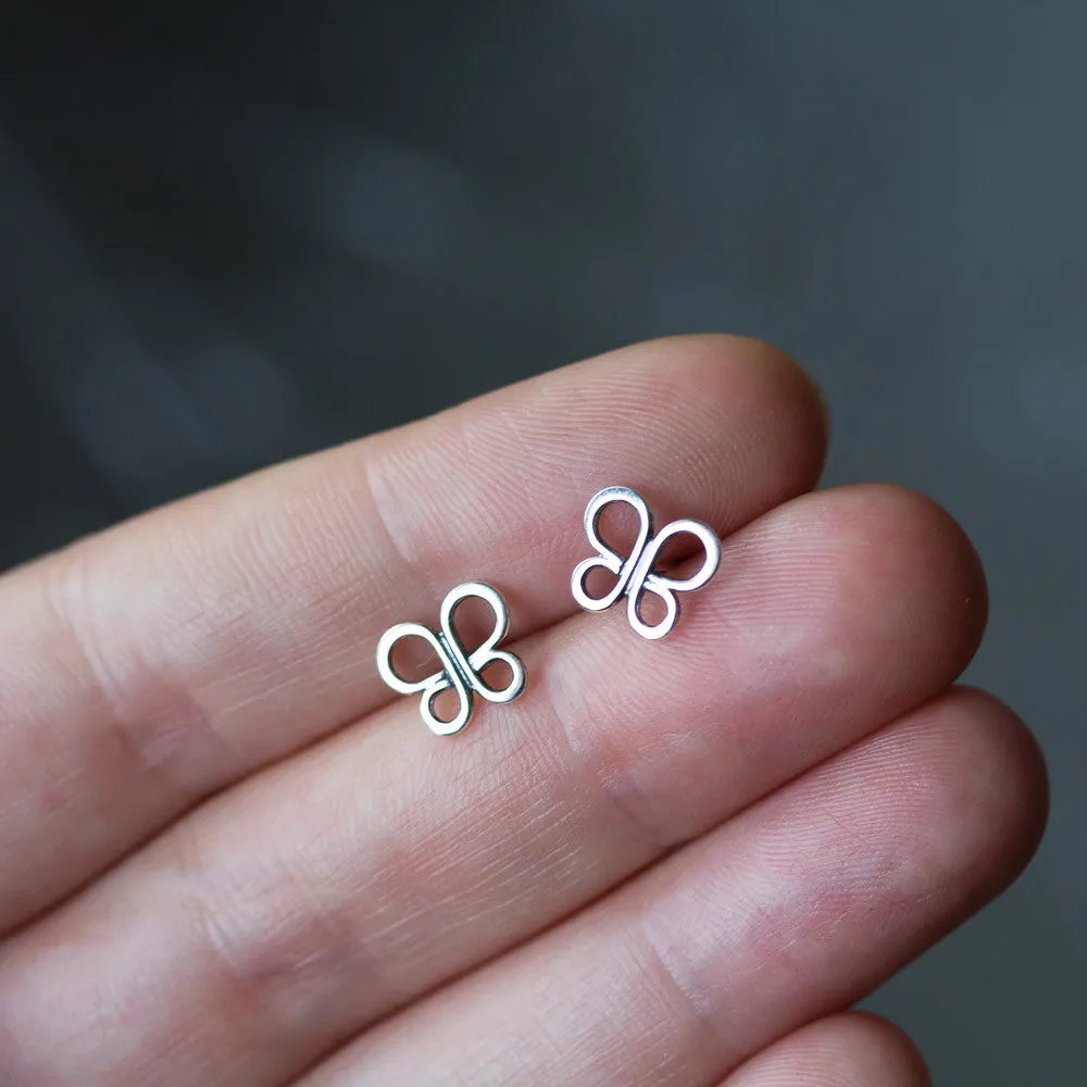 Minimalist Butterfly Stud Earrings